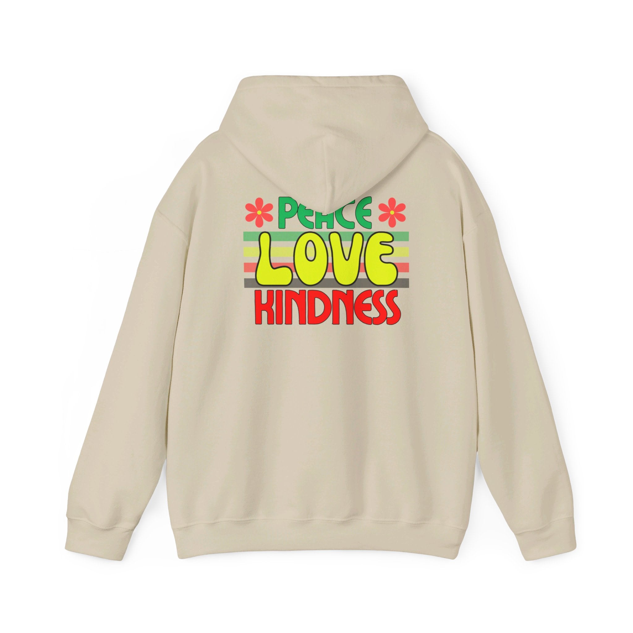 Peel Here Clothing's Peace Love Kindness Hoodie