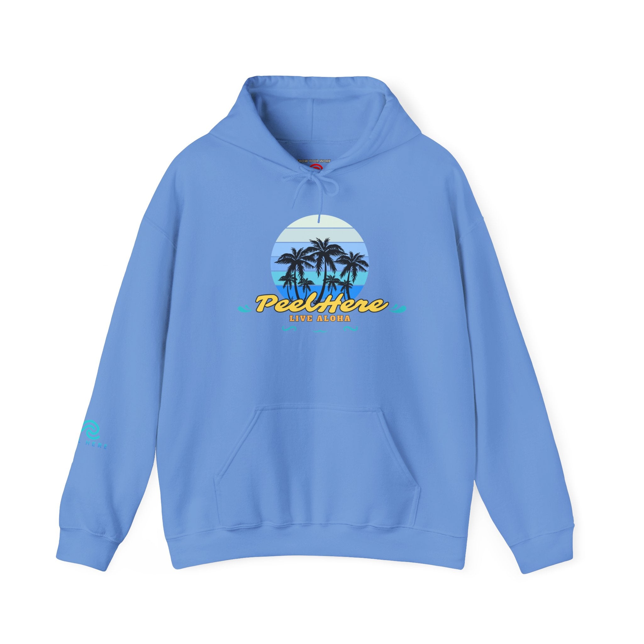 Peel Here Clothing's Live Aloha Hooded Sweatshirt