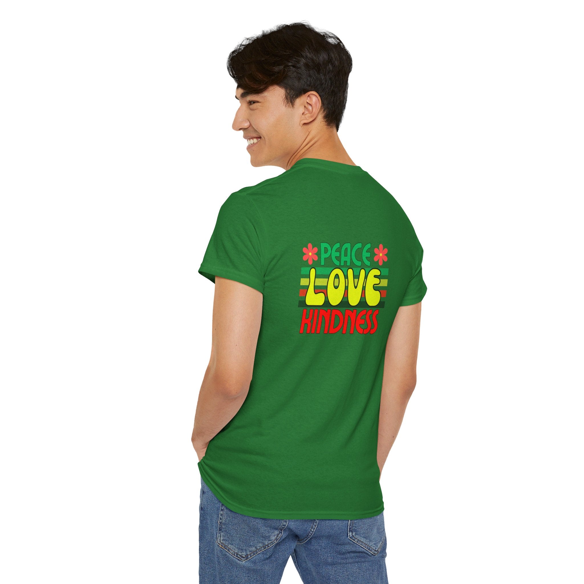 Peel Here Clothing Men's "Peace, Love, Kindness" T-Shirt"