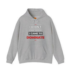 Cotton Polyester Heavy Blend Hooded Sweatshirt (Didnt come to play) (Front)