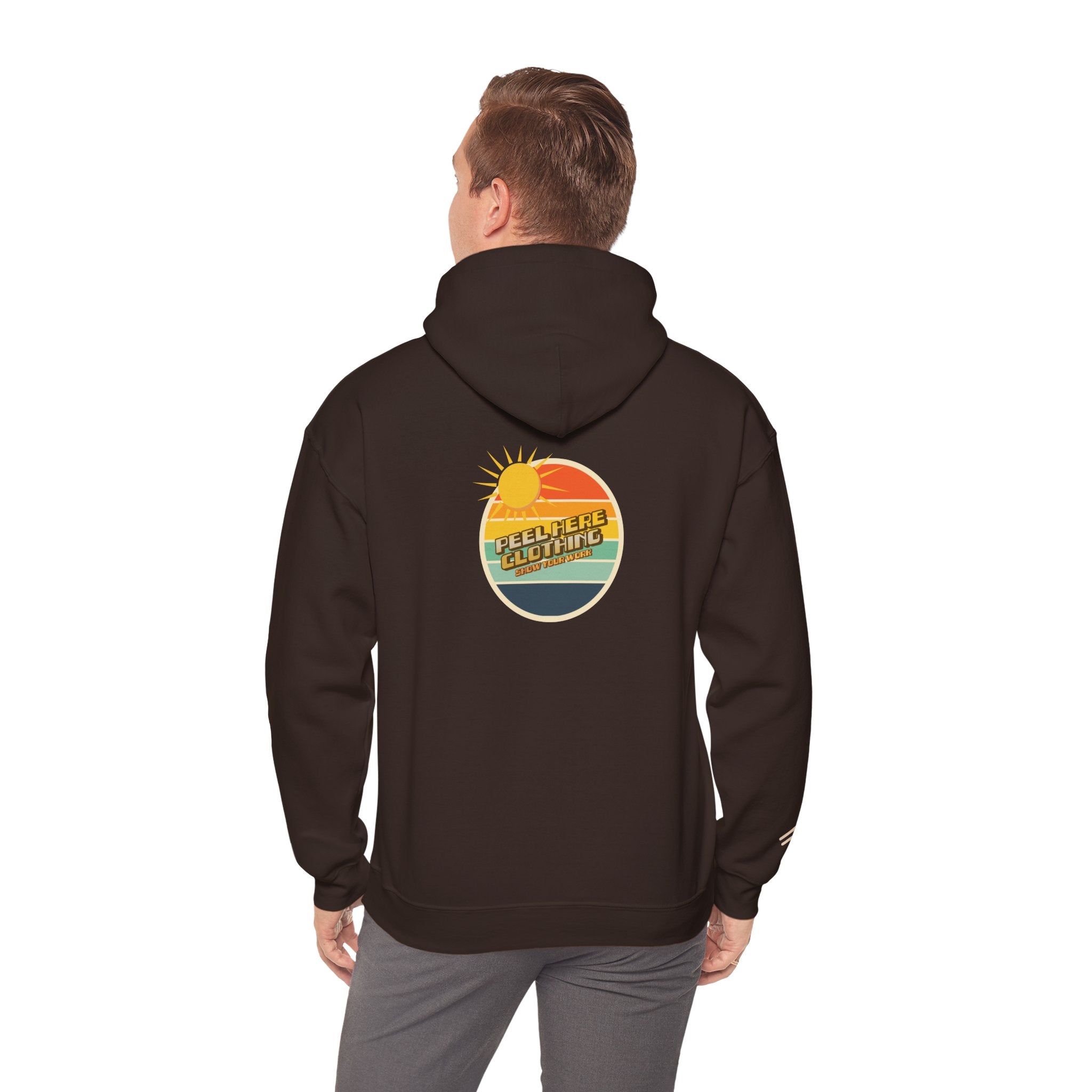 Mens Peel Here Retro Dot Hoodie