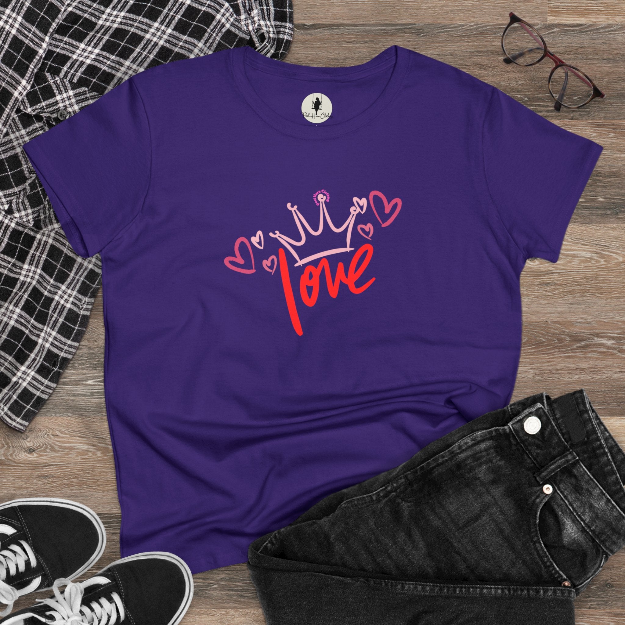 Love !!! Midweight Cotton Tee (Front)