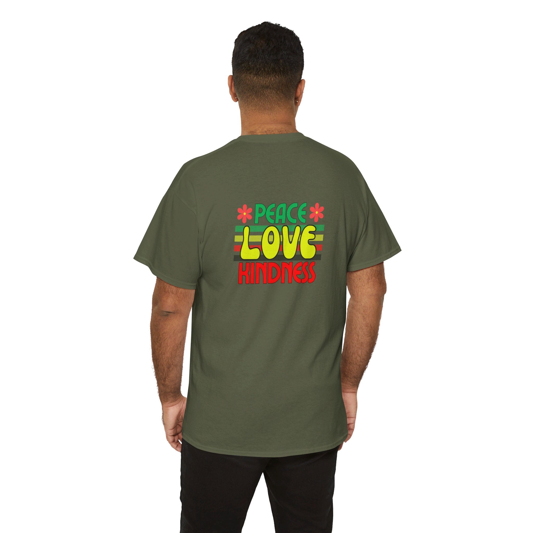 Peel Here Clothing Men's "Peace, Love, Kindness" T-Shirt"