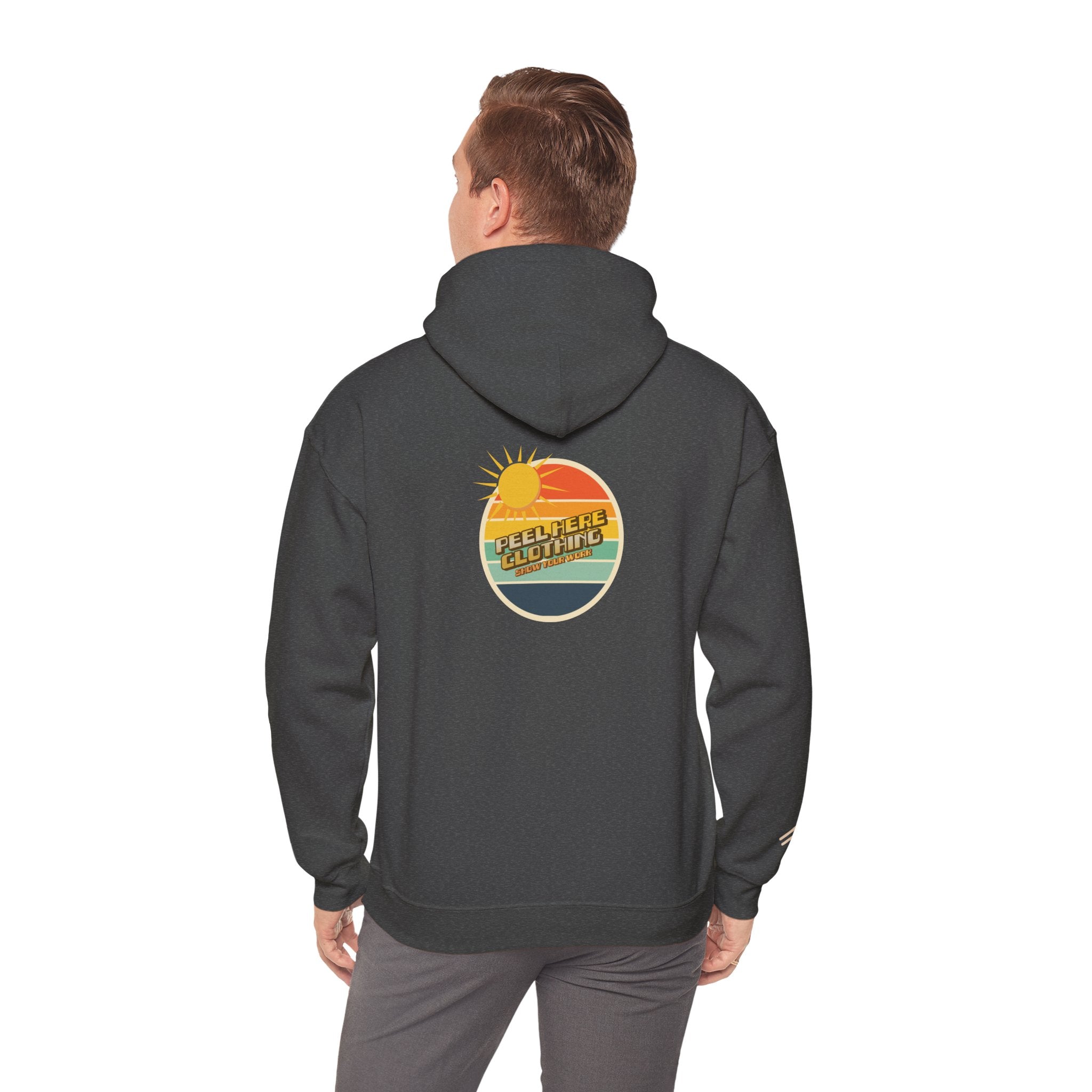 Mens Peel Here Retro Dot Hoodie