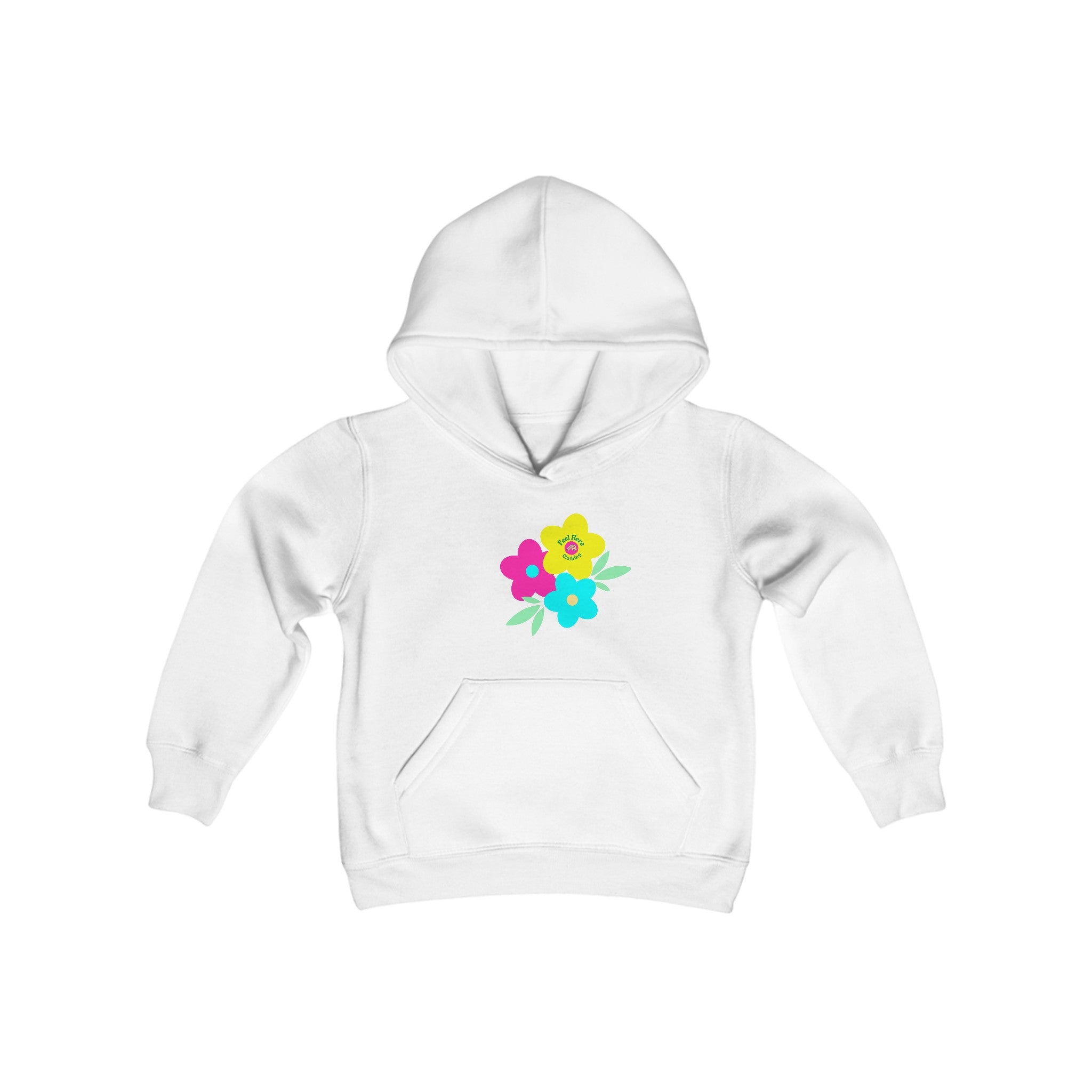 Peel Here Clothings Childrens Happy Rainbow Hoodie