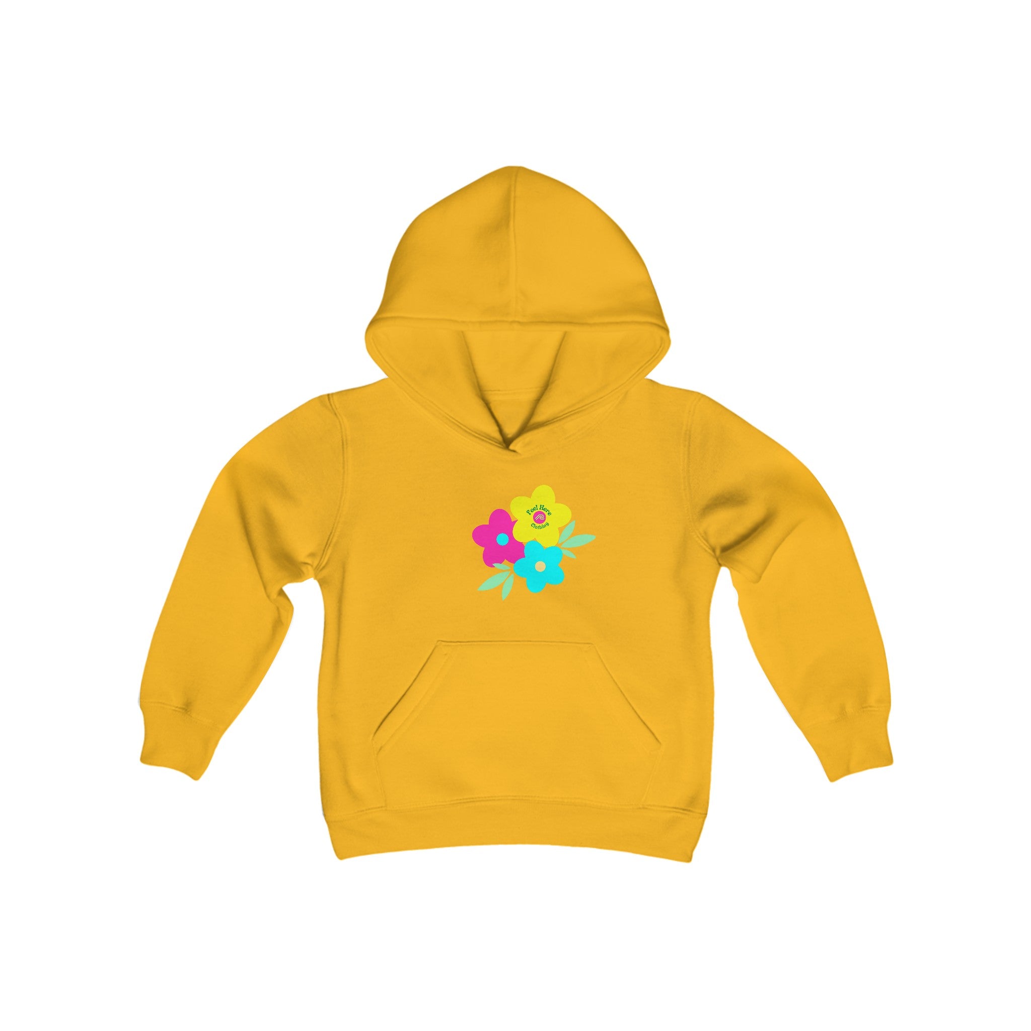 Peel Here Clothings Childrens Happy Rainbow Hoodie