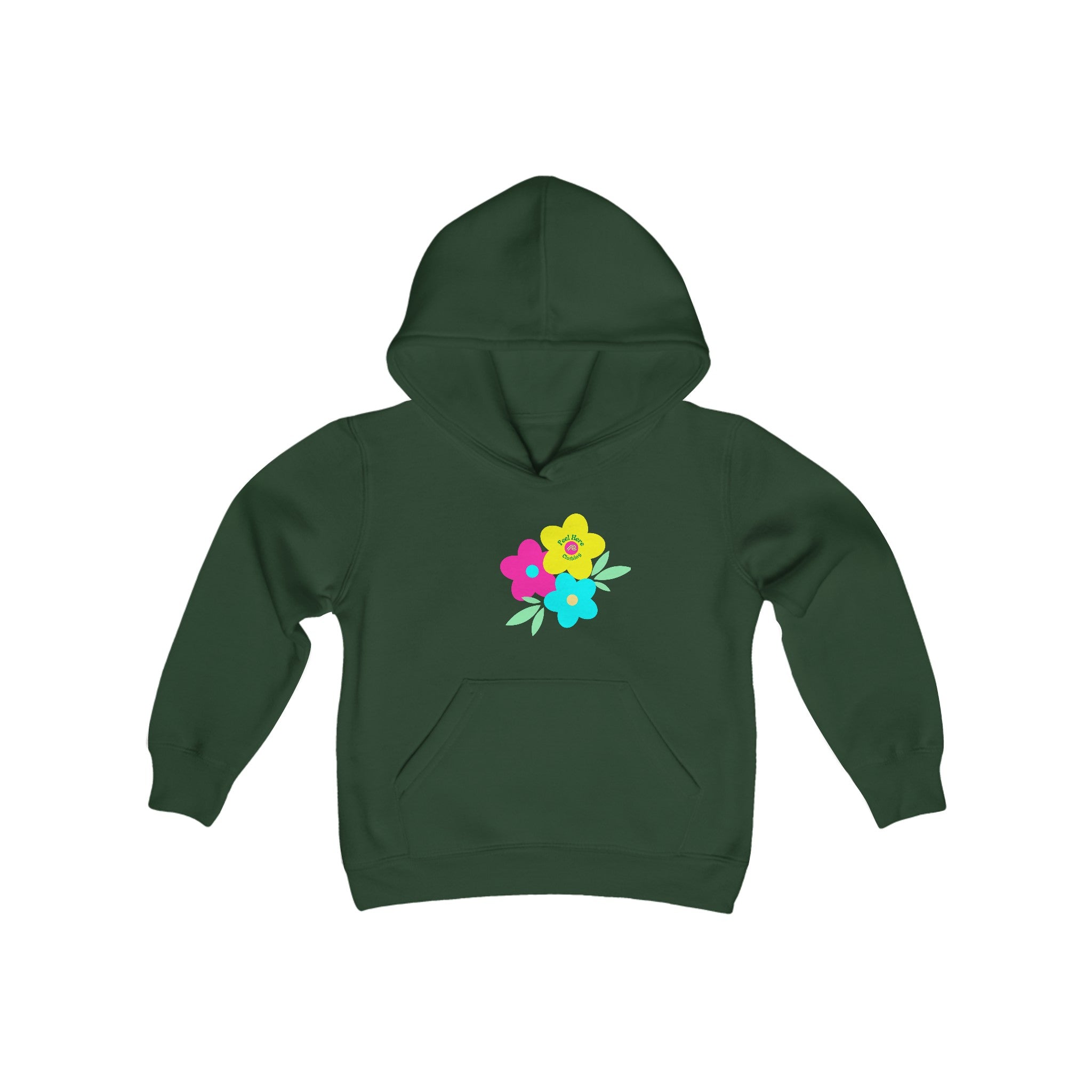 Peel Here Clothings Childrens Happy Rainbow Hoodie