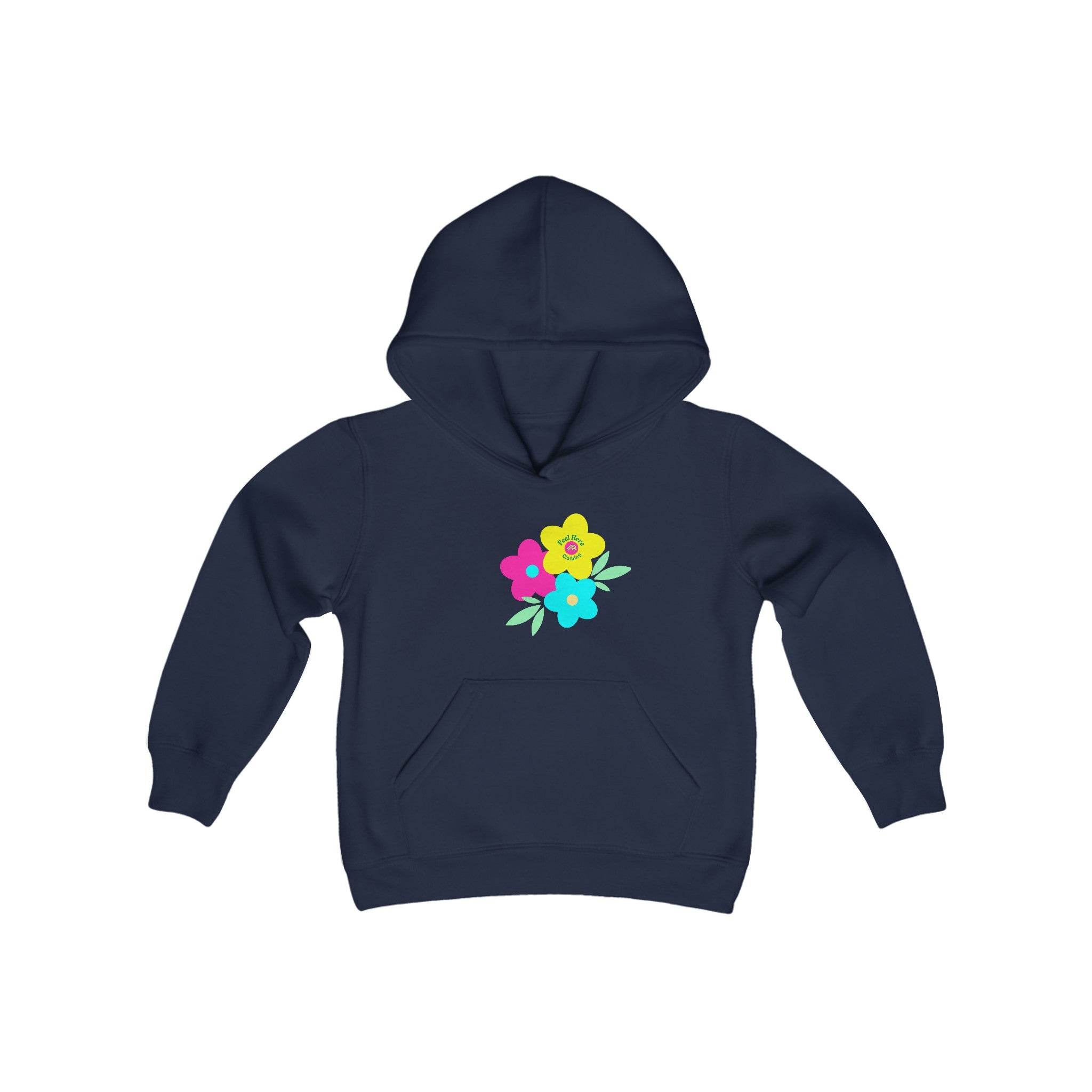 Peel Here Clothings Childrens Happy Rainbow Hoodie