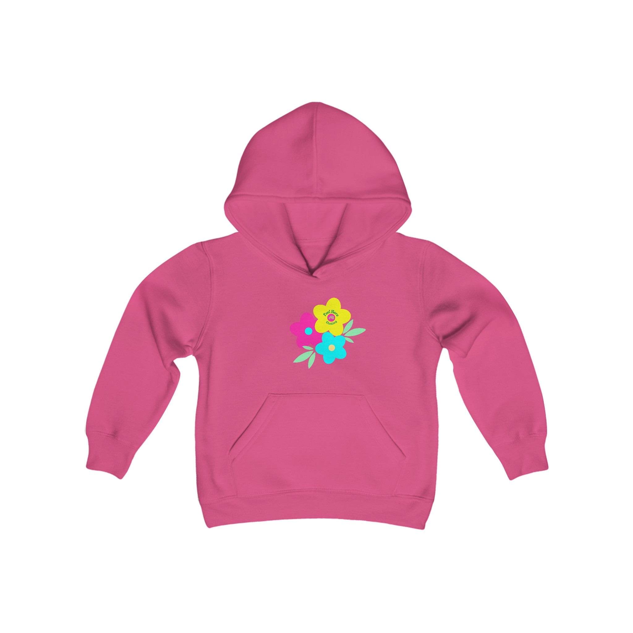 Peel Here Clothings Childrens Happy Rainbow Hoodie