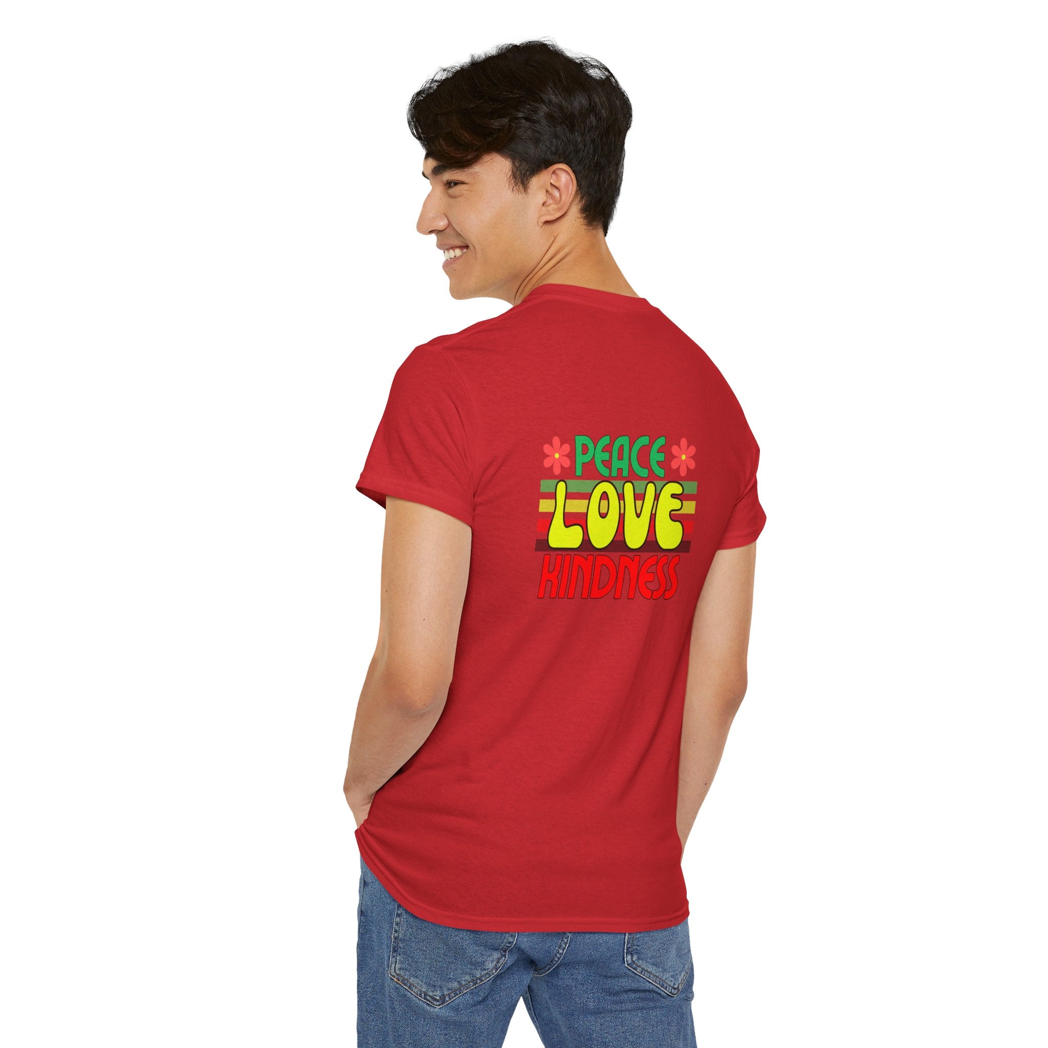 Peel Here Clothing Men's "Peace, Love, Kindness" T-Shirt"