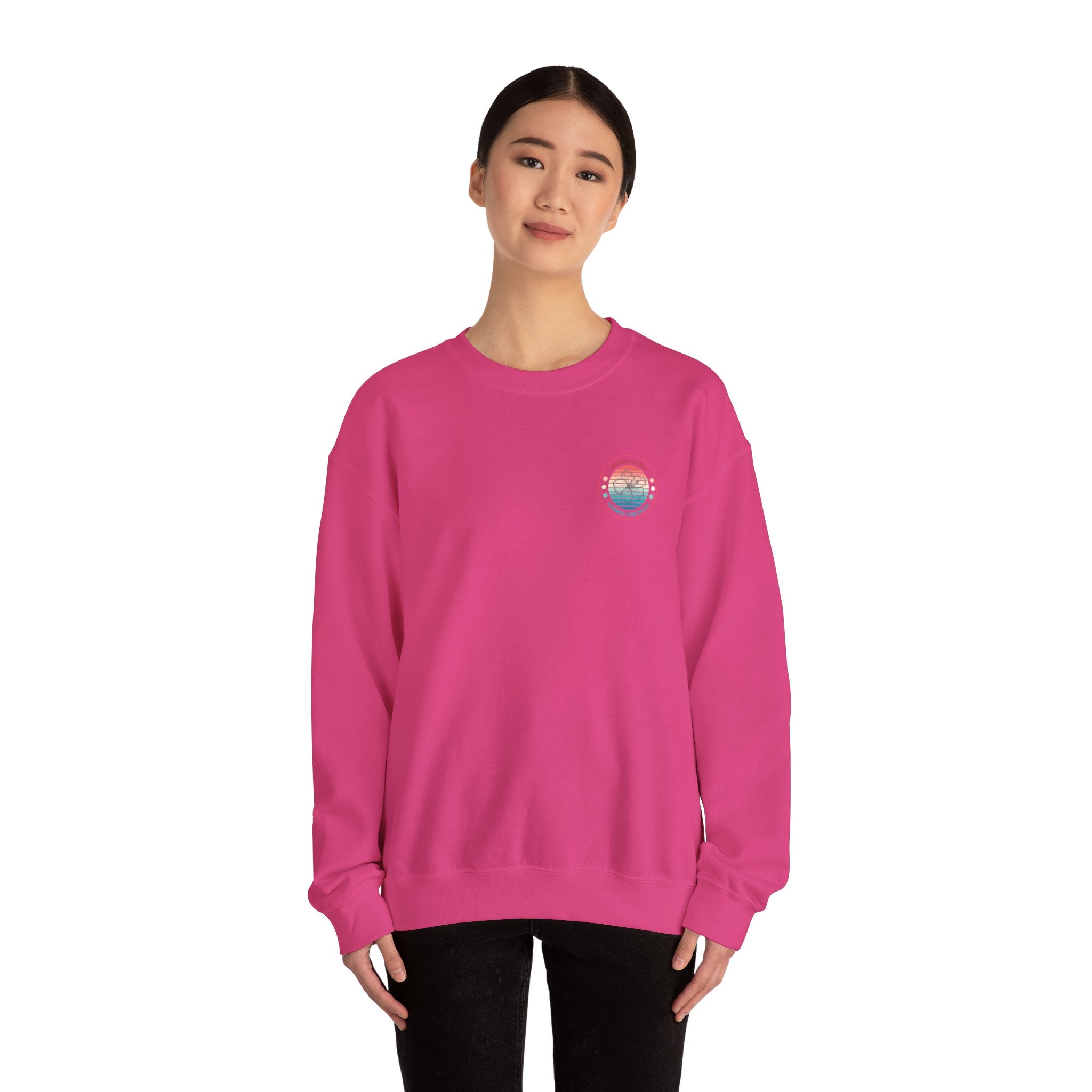 Retro Hibiscus Crewneck Sweatshirt