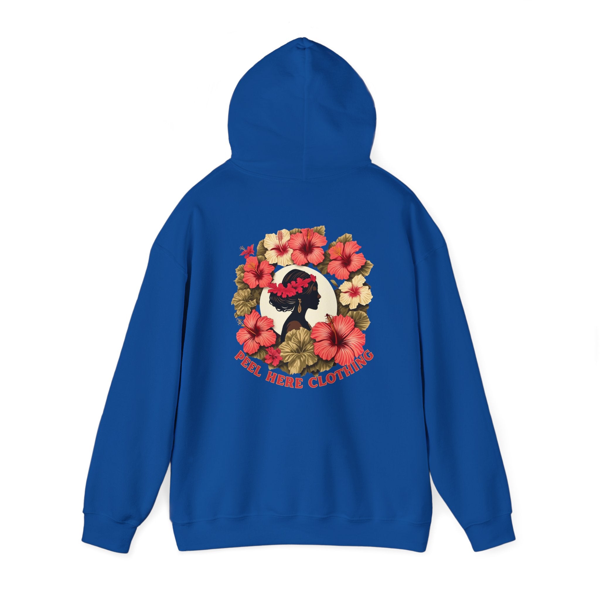 Hibiscus Princess Hooded Sweatshirt Heavy Blend