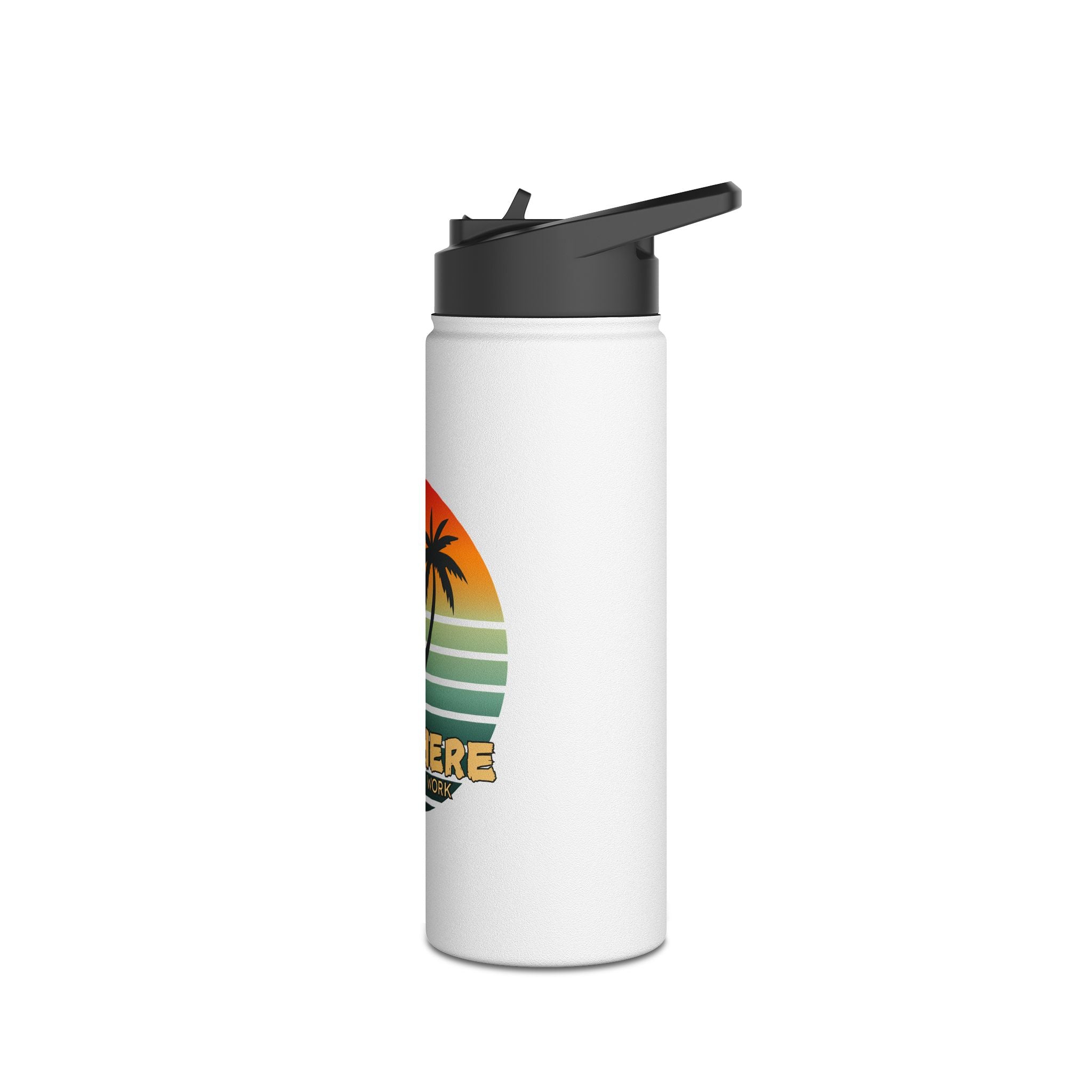 Peel Here Stainless Steel Water Bottle, Standard Lid