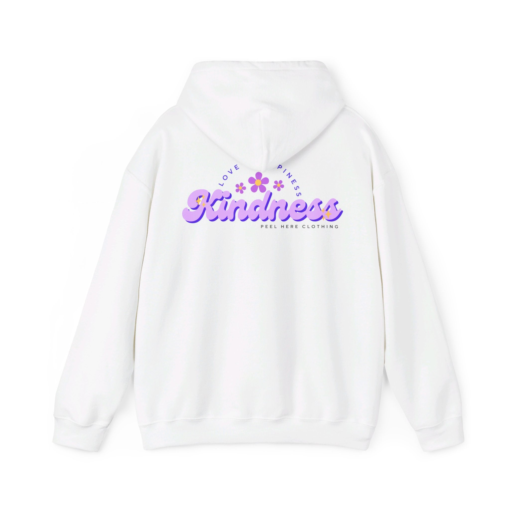 Peel here Clothings Kindness hoodie ( Back)