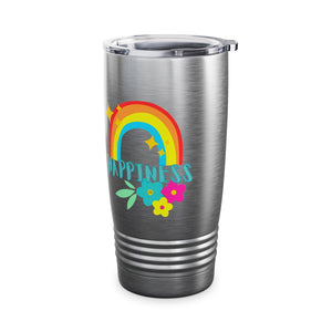 Peel Here "Happiness Rainbow"Tumbler, 20oz