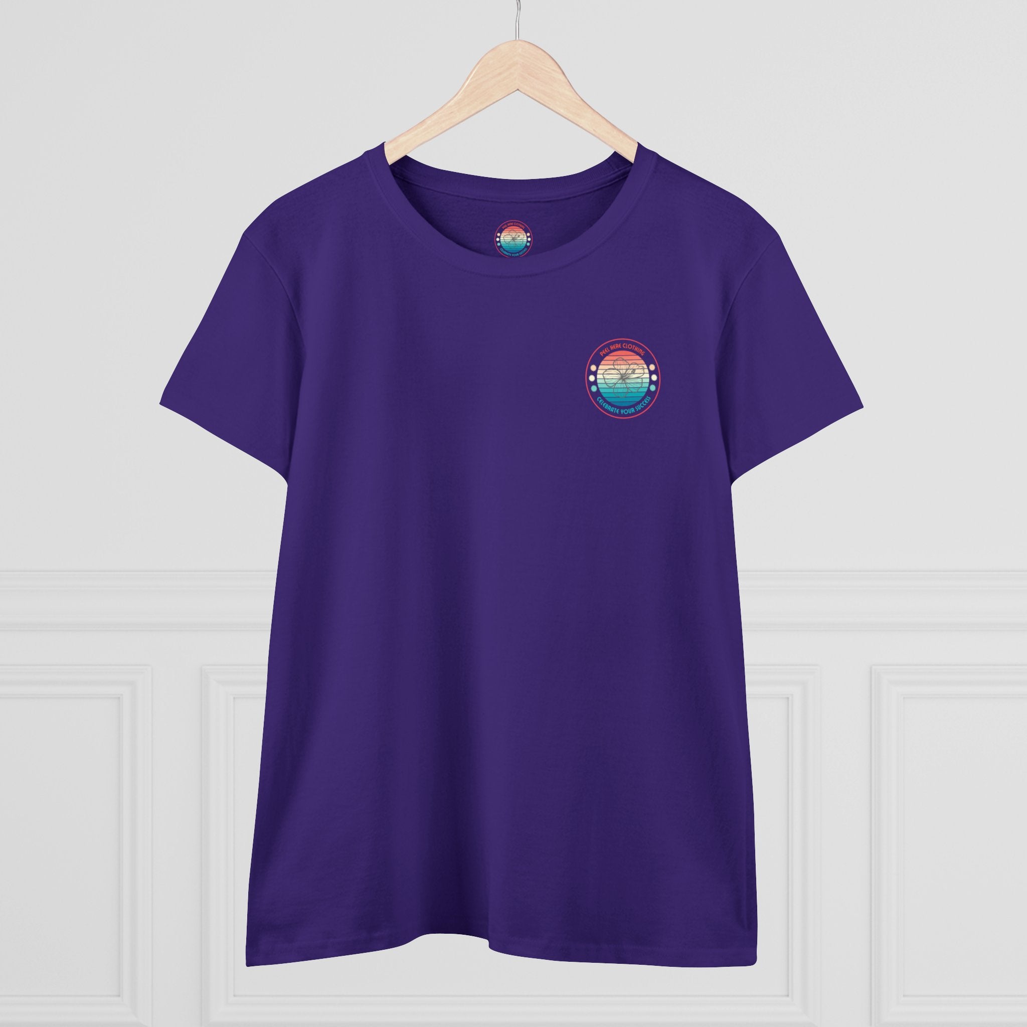 Retro Hibiscus Midweight Cotton Tee