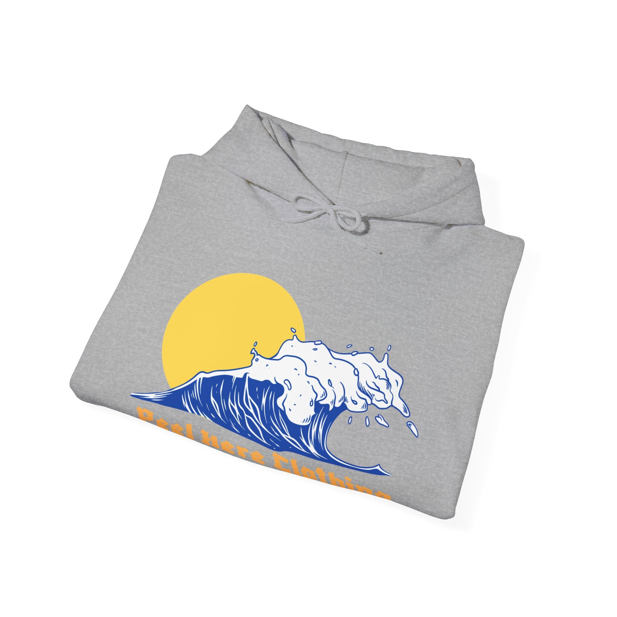 Peel Here Clothing's Wave and Sun Hoodie