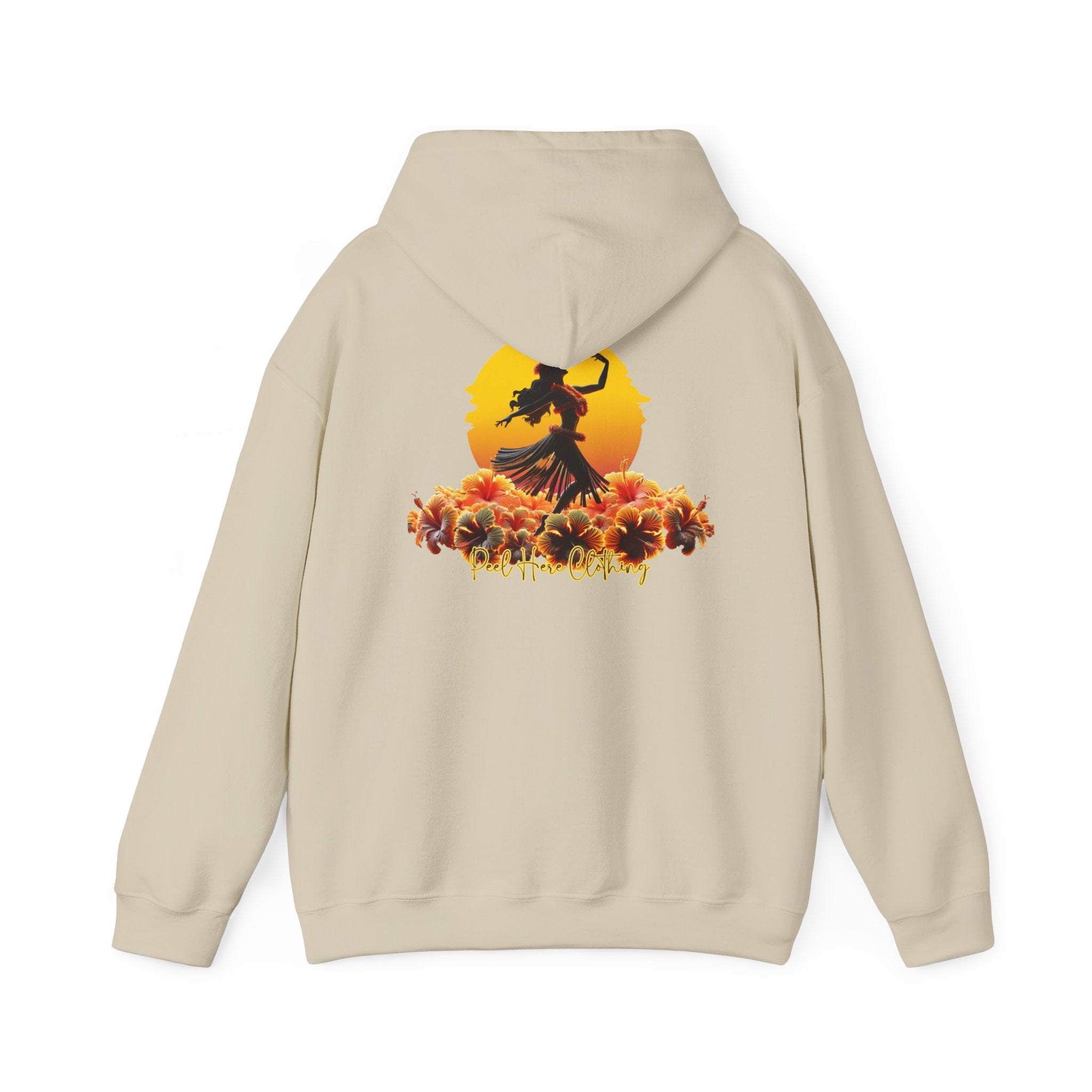 Peel Here Clothing's Dancing on Hibiscus Hoodie