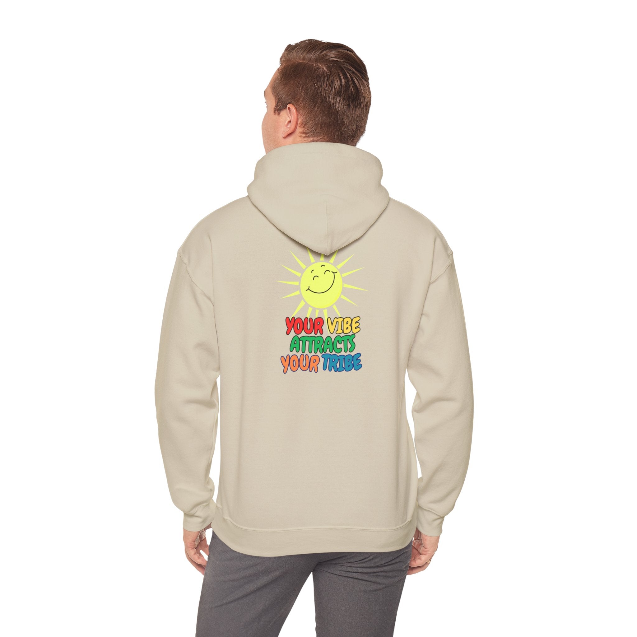 Peel Here Clothing's Your Vibe Attracts Your Tribe Hoodie