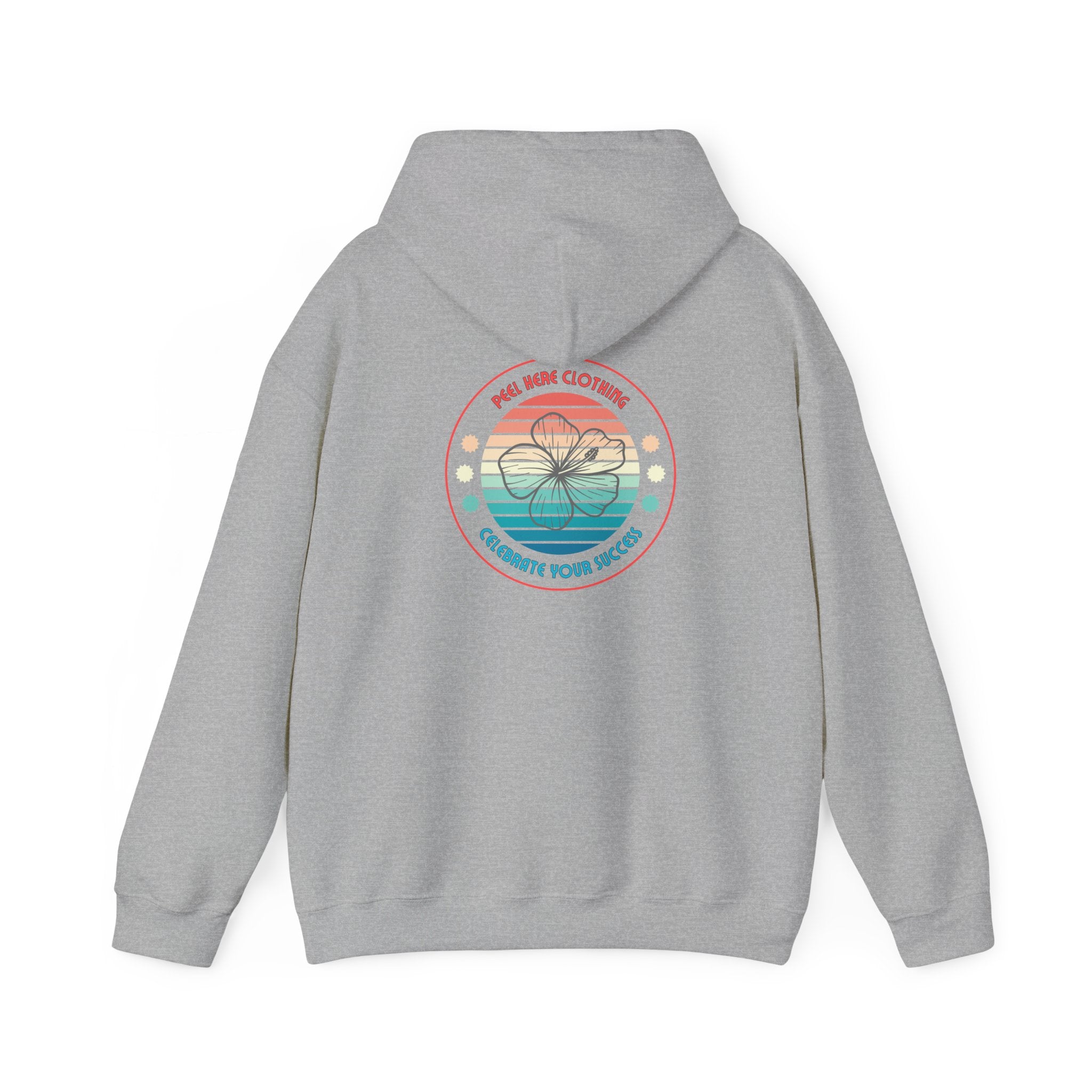 Retro Hibiscus Hooded Sweatshirt