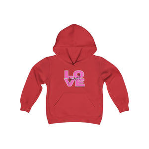 Youth Heavy Blend Hooded Sweatshirt (Love Yourself)