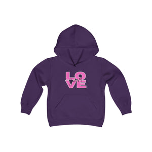 Youth Heavy Blend Hooded Sweatshirt (Love Yourself)