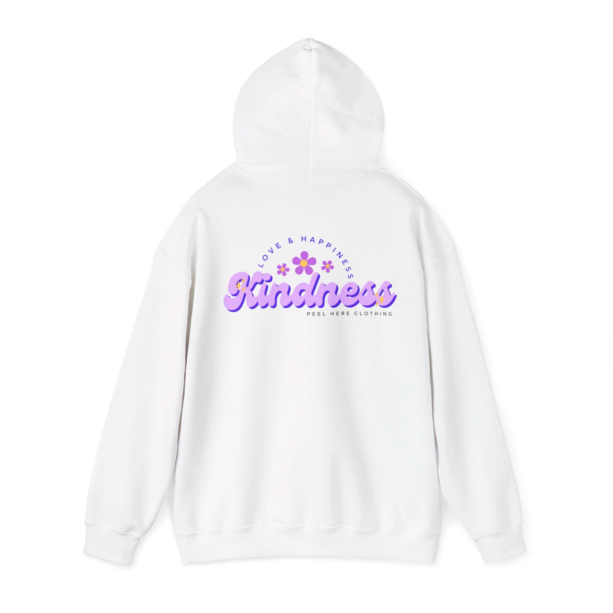 Peel here Clothings Kindness hoodie ( Back)