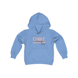 Youth Heavy Blend Hooded Sweatshirt (Strong and Beautiful)