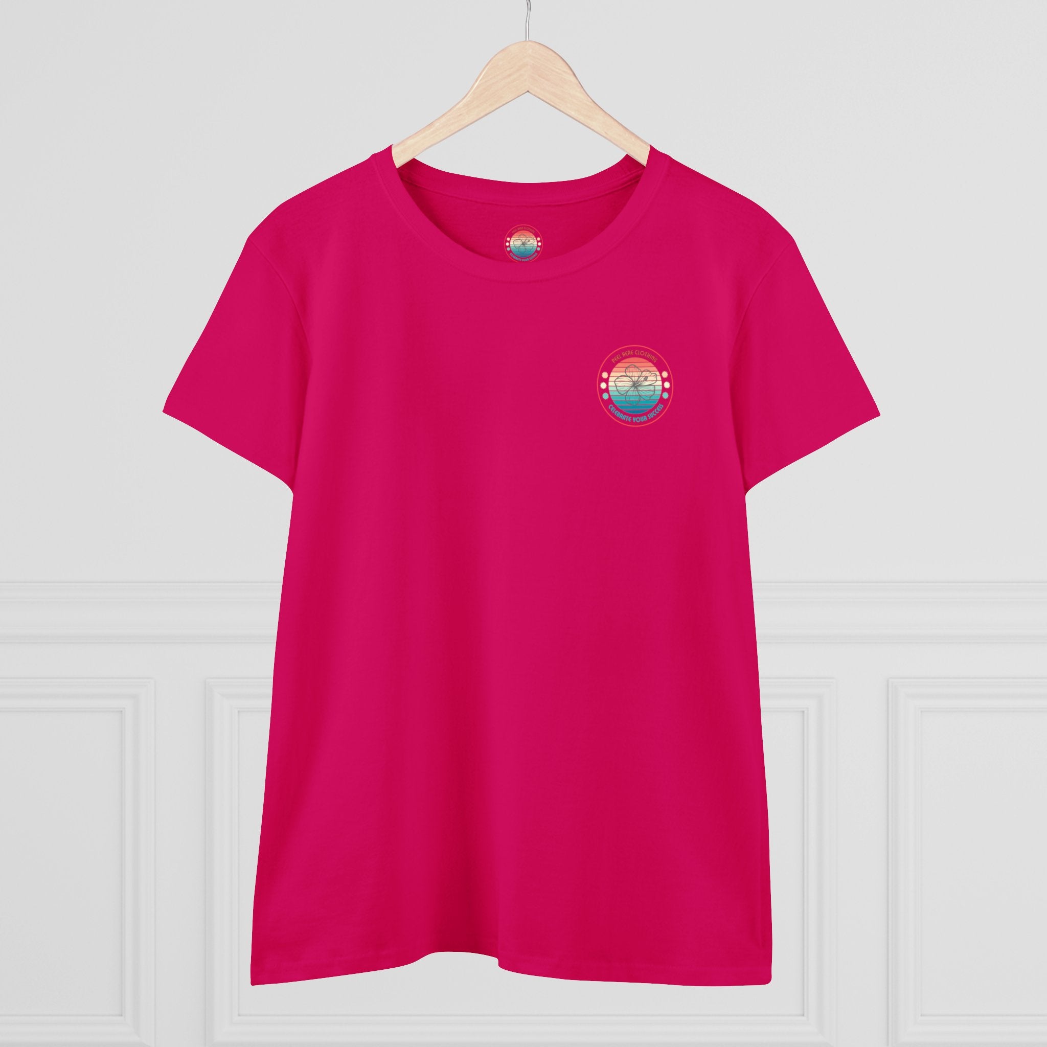 Retro Hibiscus Midweight Cotton Tee