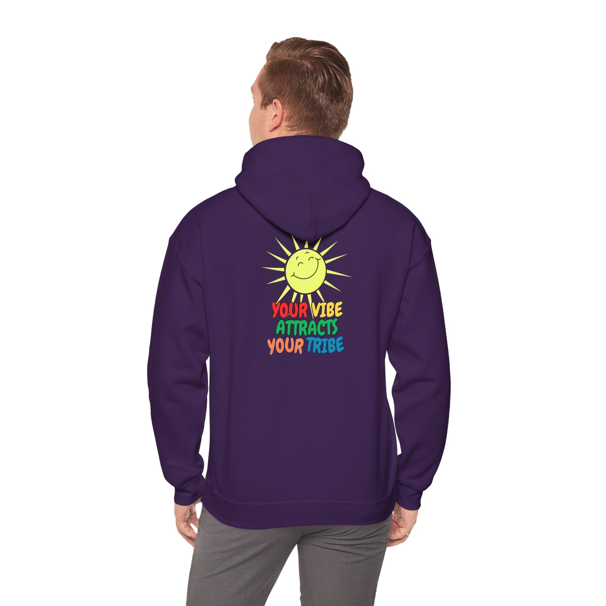 Peel Here Clothing's Your Vibe Attracts Your Tribe Hoodie