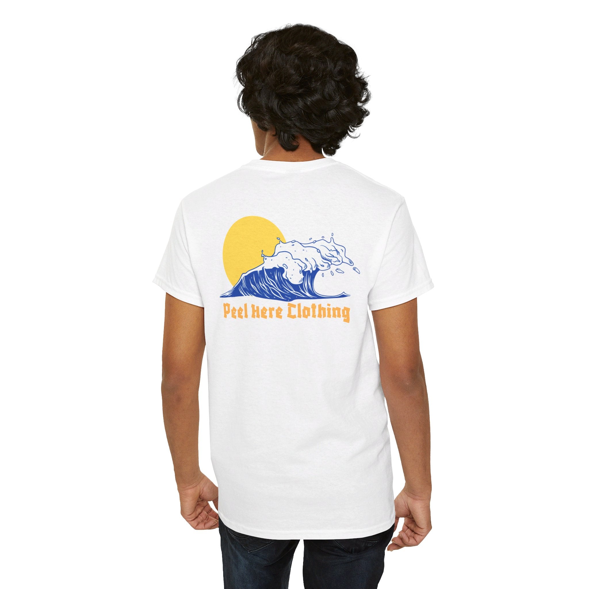 Mens Peel Here Waves and Sun T-Shirt