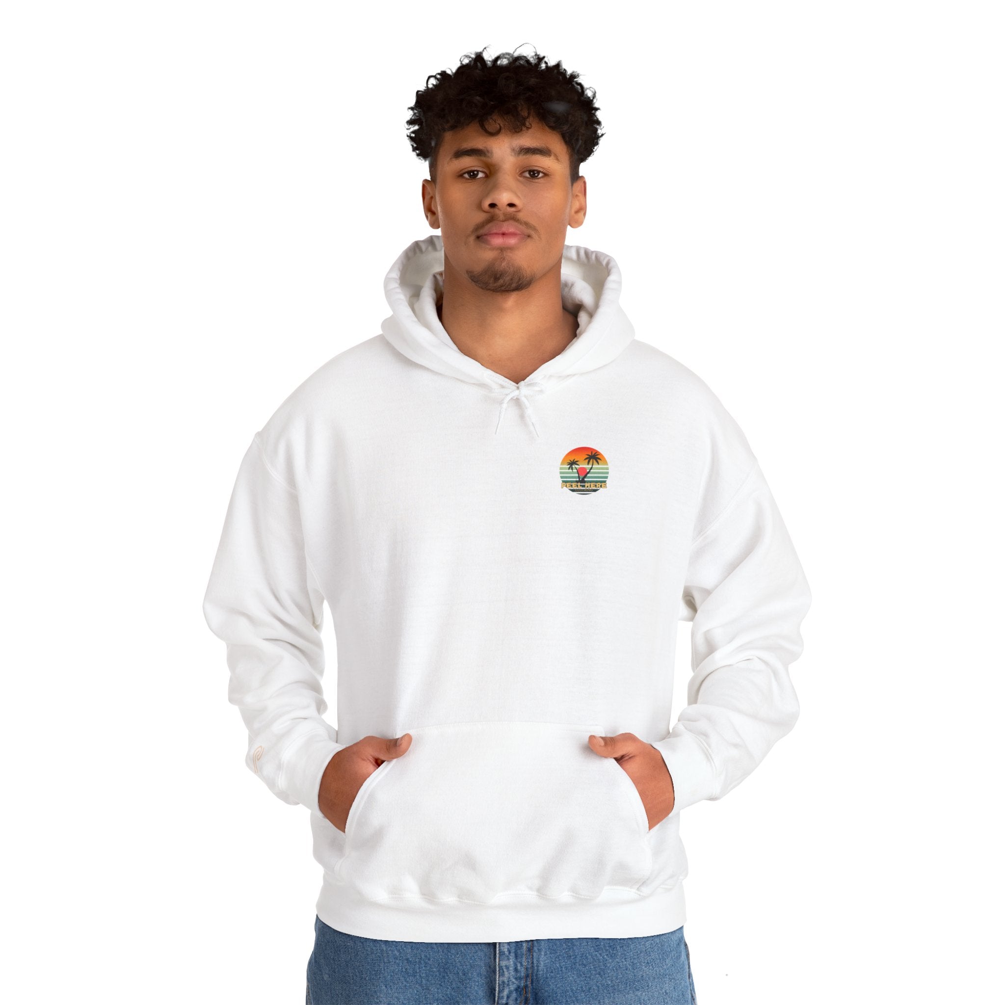 Mens Peel Here Retro Dot Hoodie