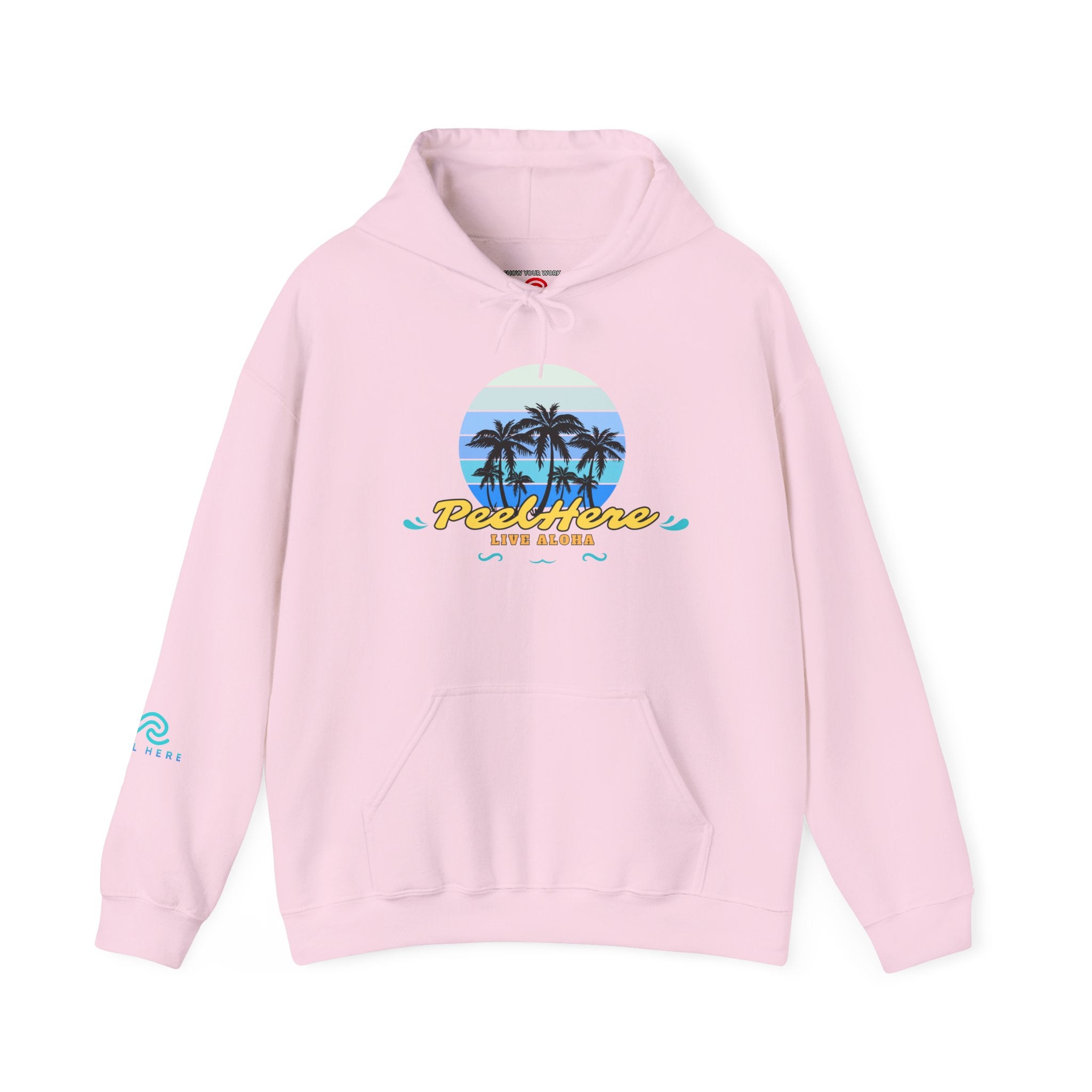 Peel Here Clothing's Live Aloha Hooded Sweatshirt