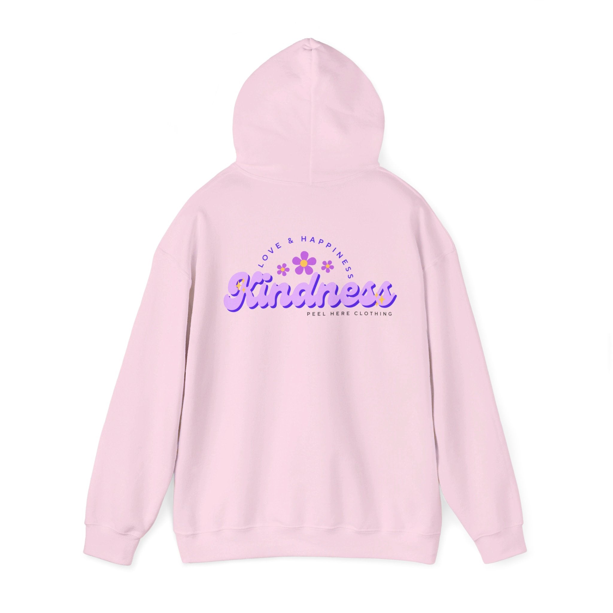 Peel here Clothings Kindness hoodie ( Back)