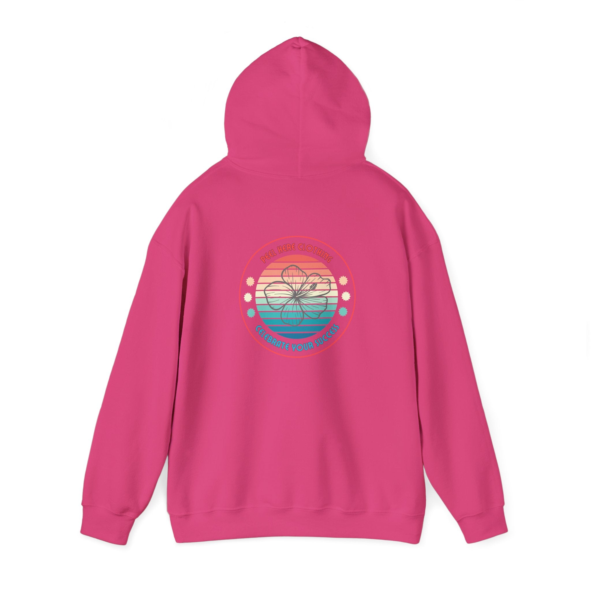 Retro Hibiscus Hooded Sweatshirt