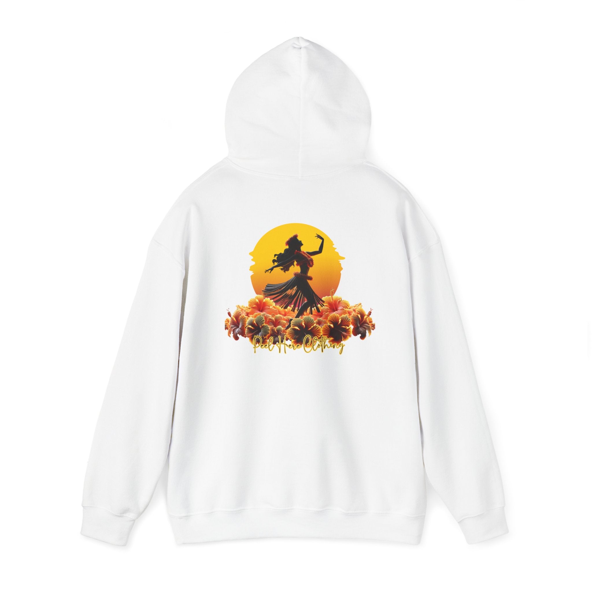 Peel Here Clothing's Dancing on Hibiscus Hoodie