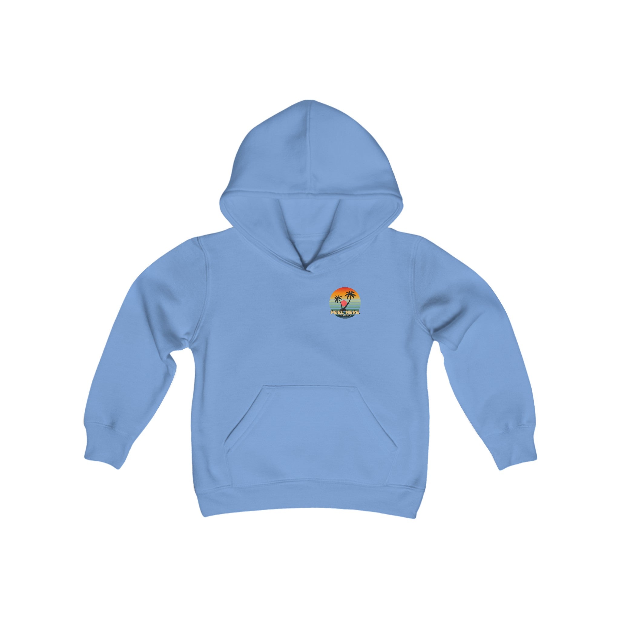 Peel Here Clothings Island Retro Childrens Hoodie