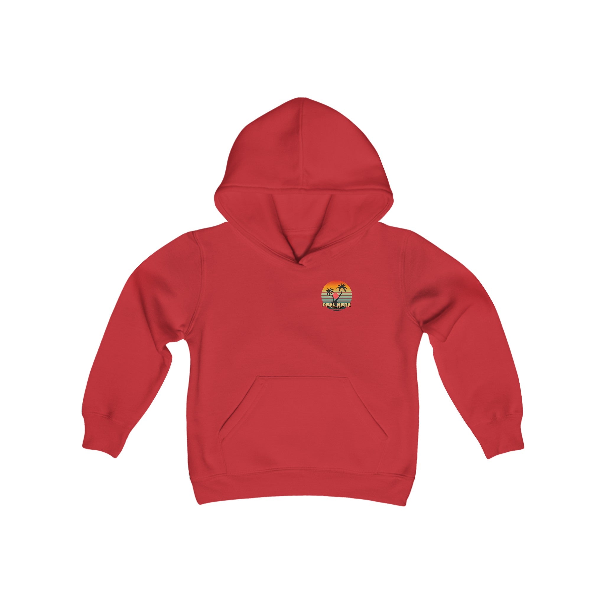 Peel Here Clothings Island Retro Childrens Hoodie