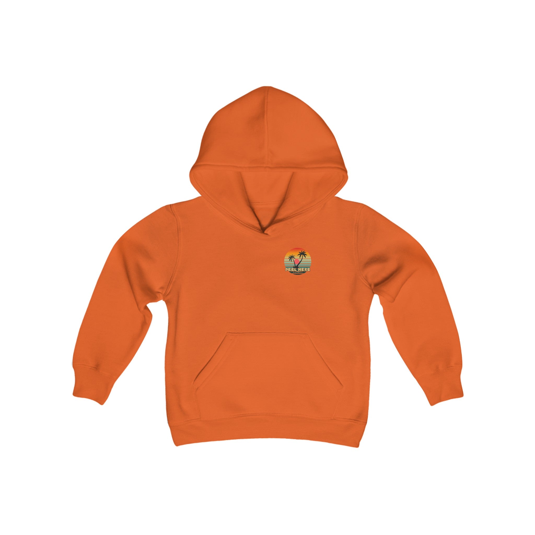 Peel Here Clothings Island Retro Childrens Hoodie