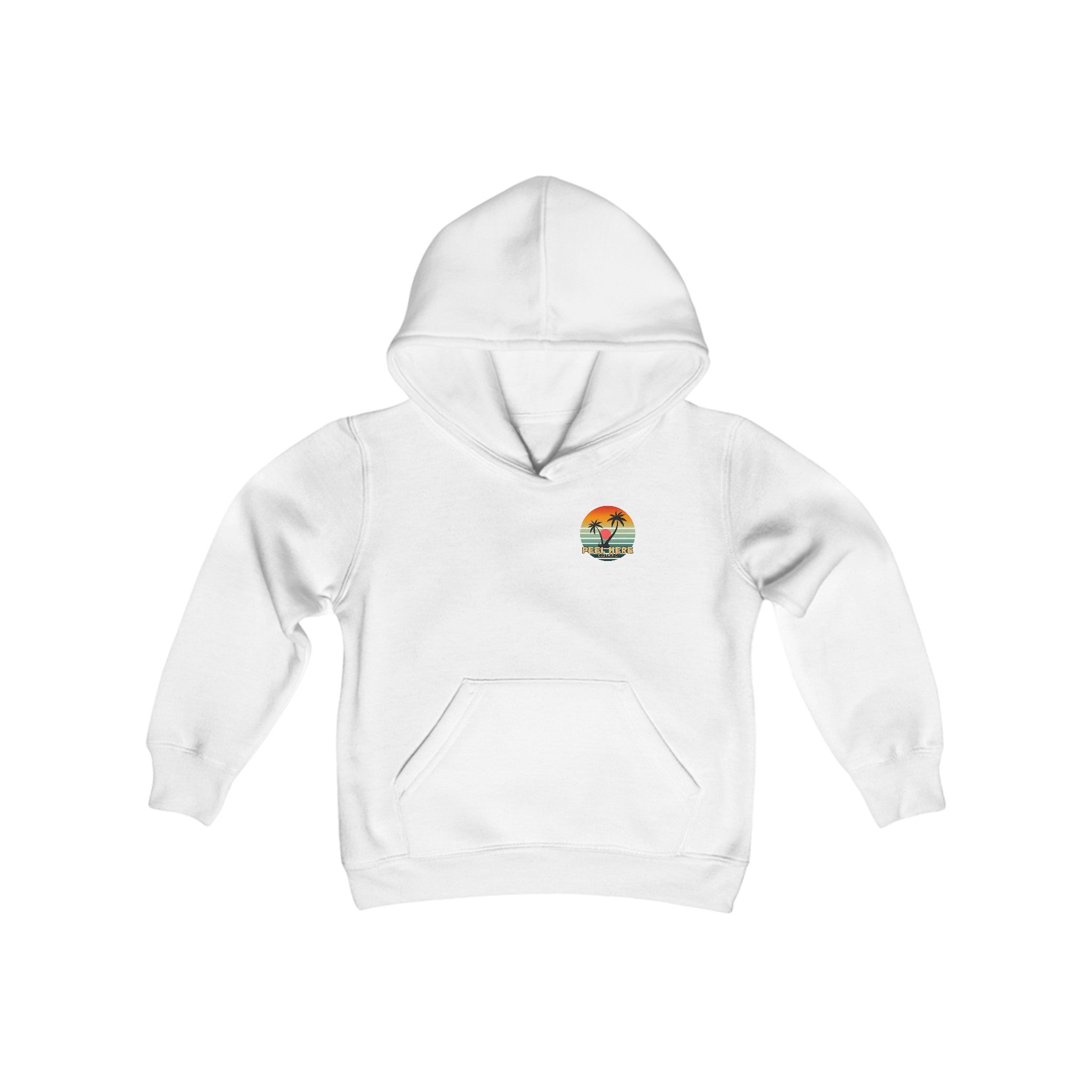 Peel Here Clothings Island Retro Childrens Hoodie