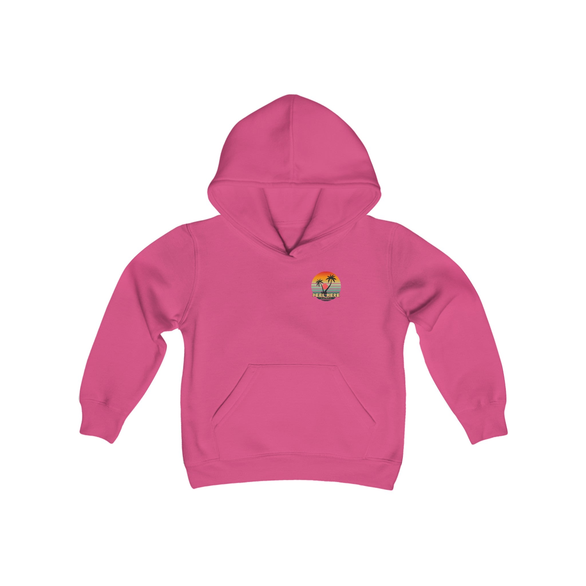 Peel Here Clothings Island Retro Childrens Hoodie