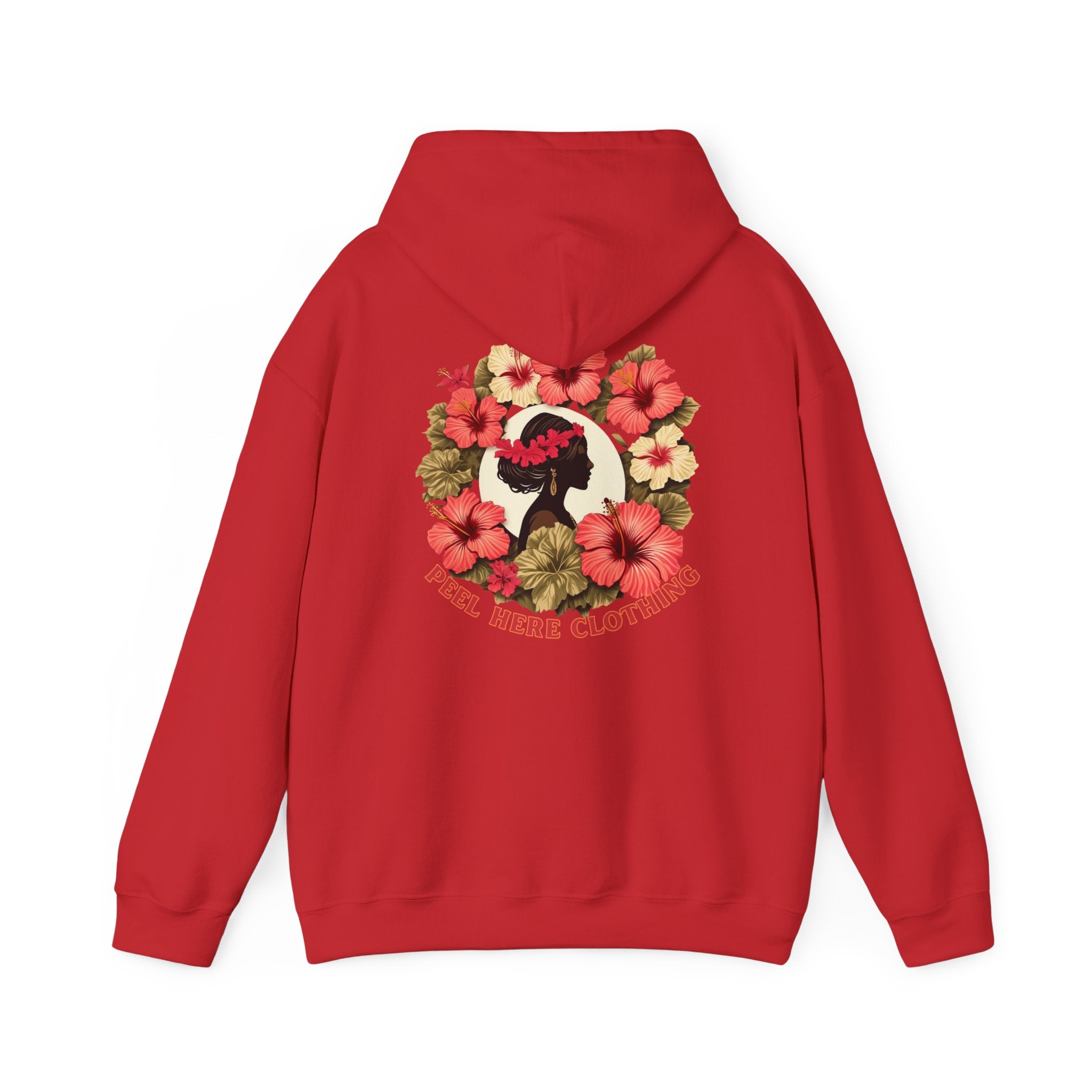 Hibiscus Princess Hooded Sweatshirt Heavy Blend