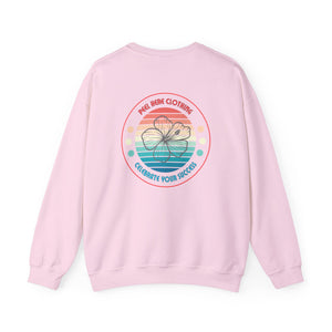 Retro Hibiscus Crewneck Sweatshirt