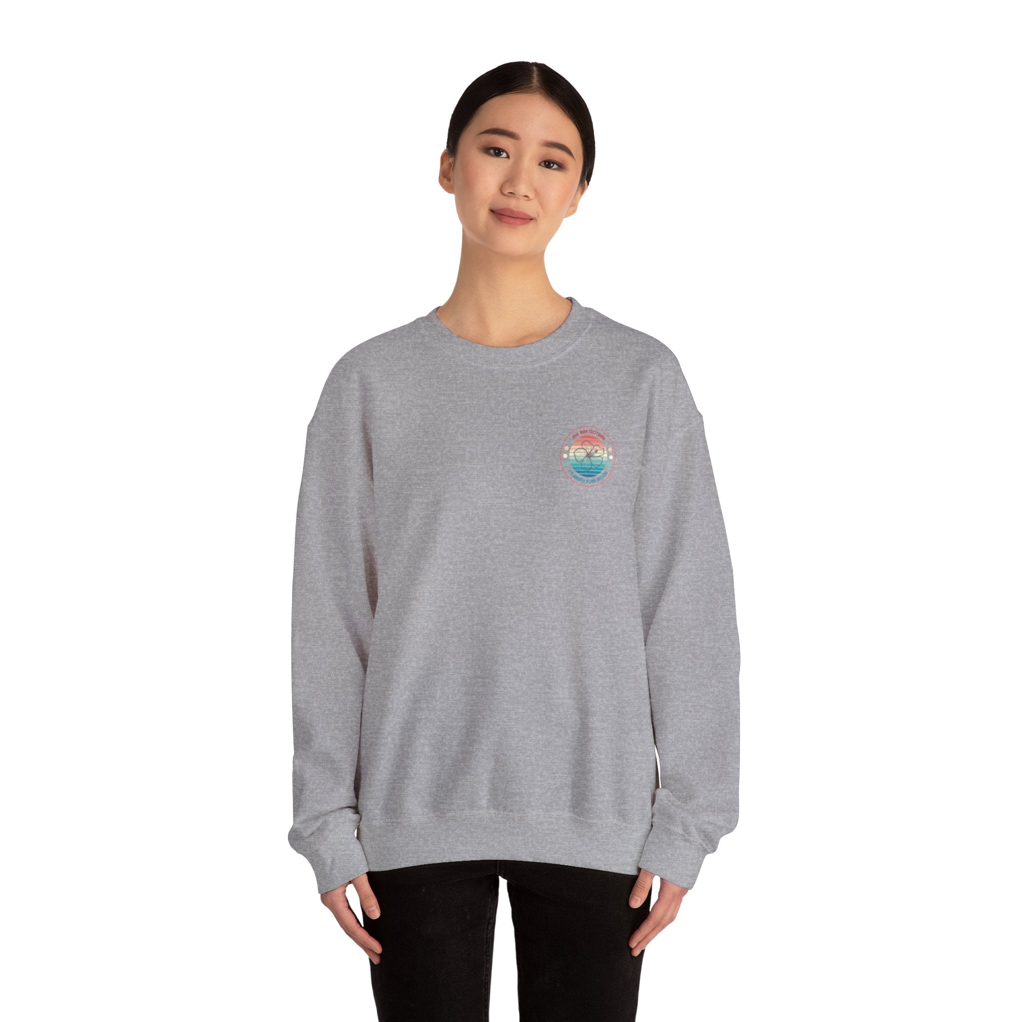 Retro Hibiscus Crewneck Sweatshirt