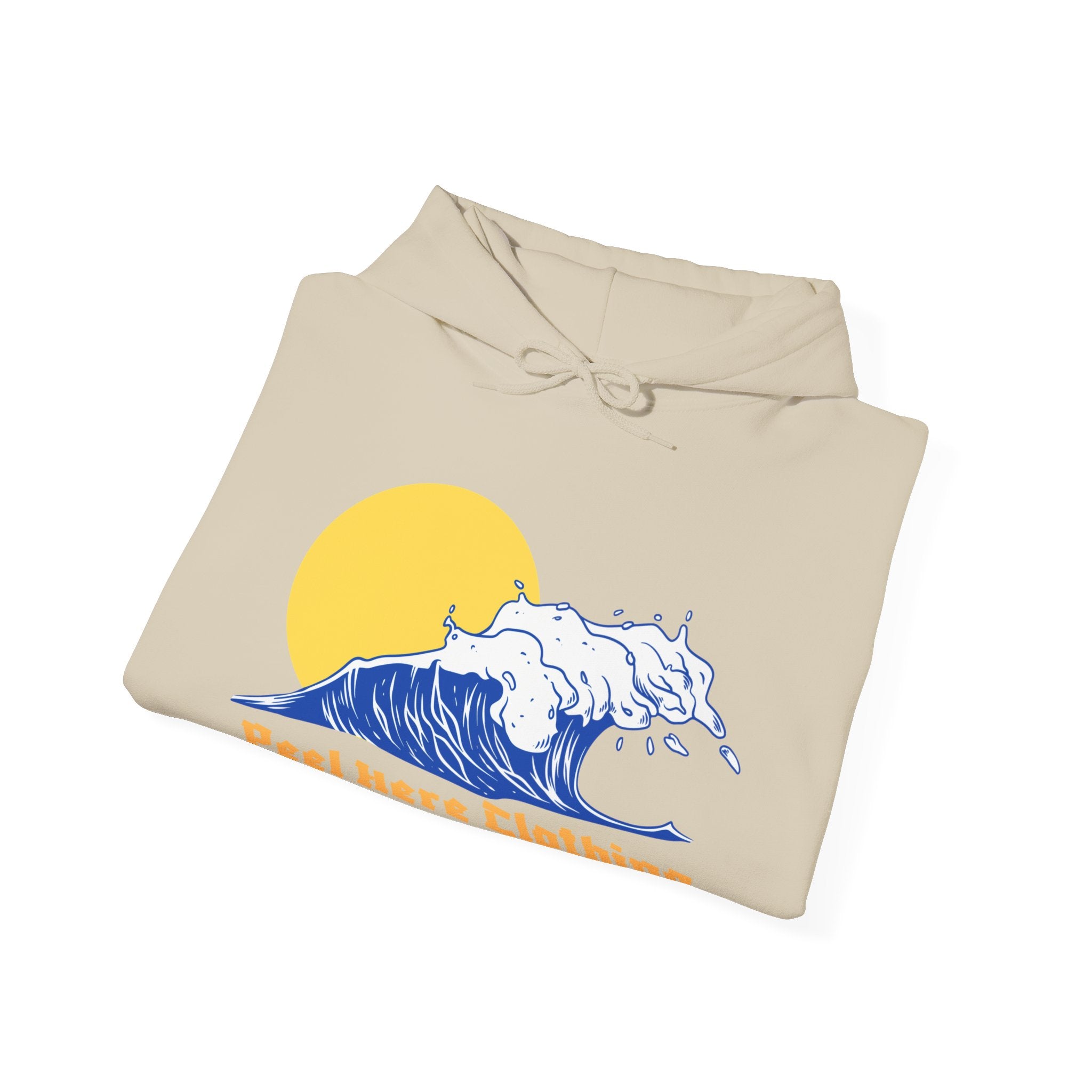 Peel Here Clothing's Wave and Sun Hoodie