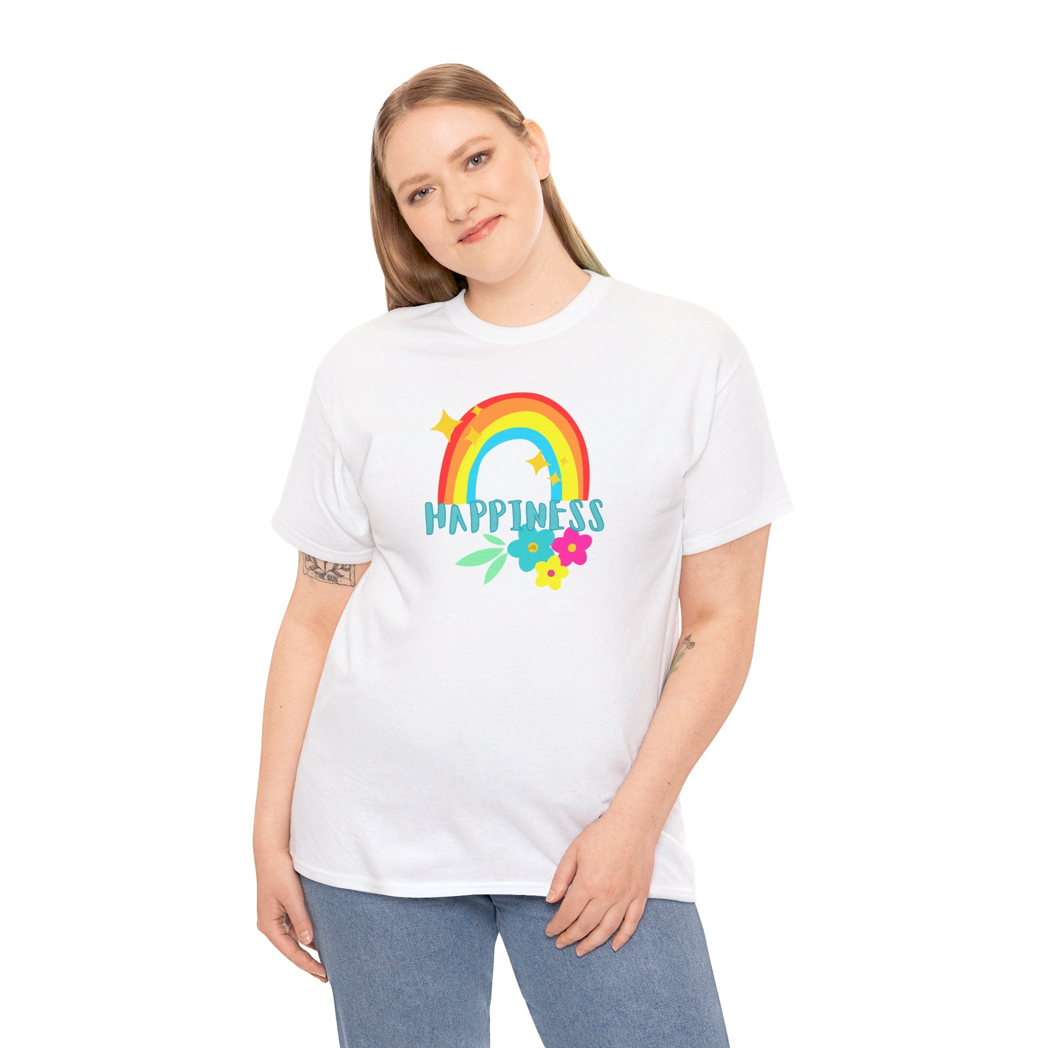 Peel Here Clothing Women's "Happiness Rainbow"