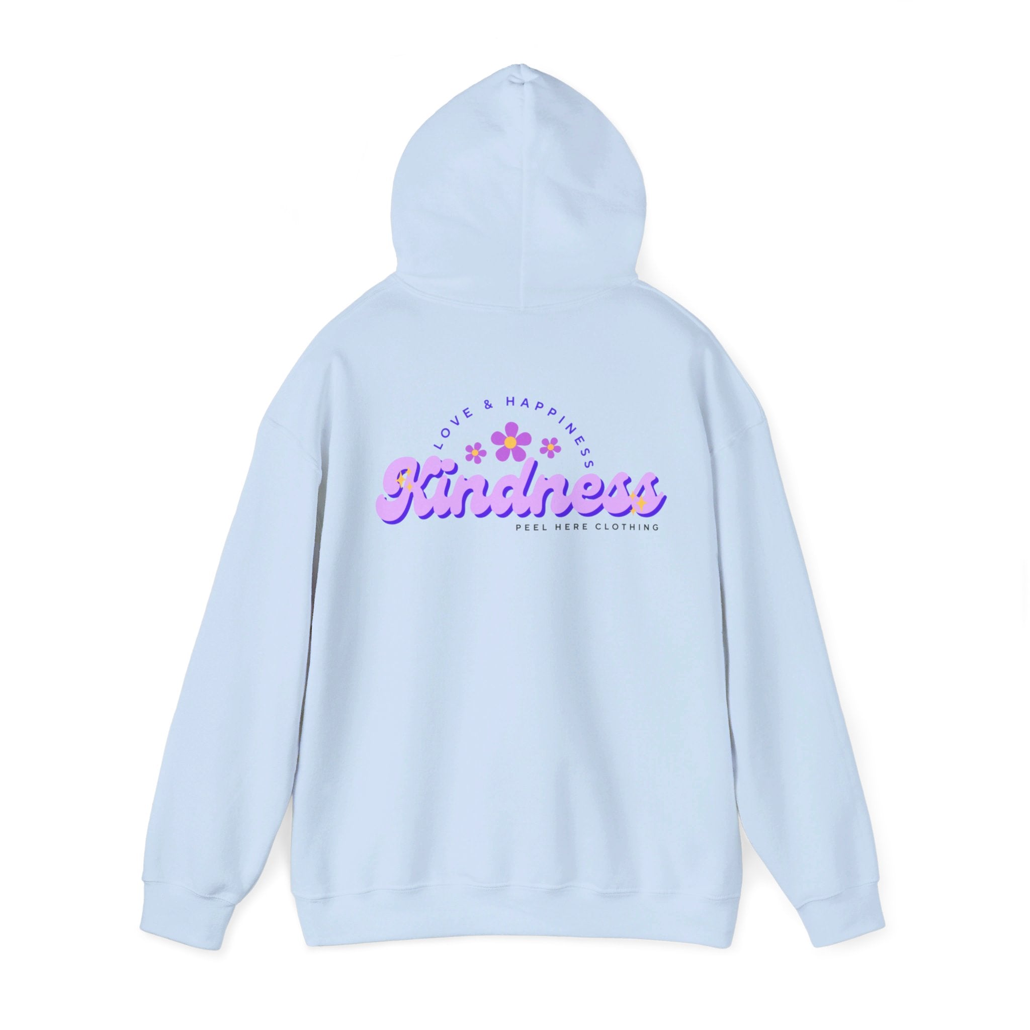 Peel here Clothings Kindness hoodie ( Back)