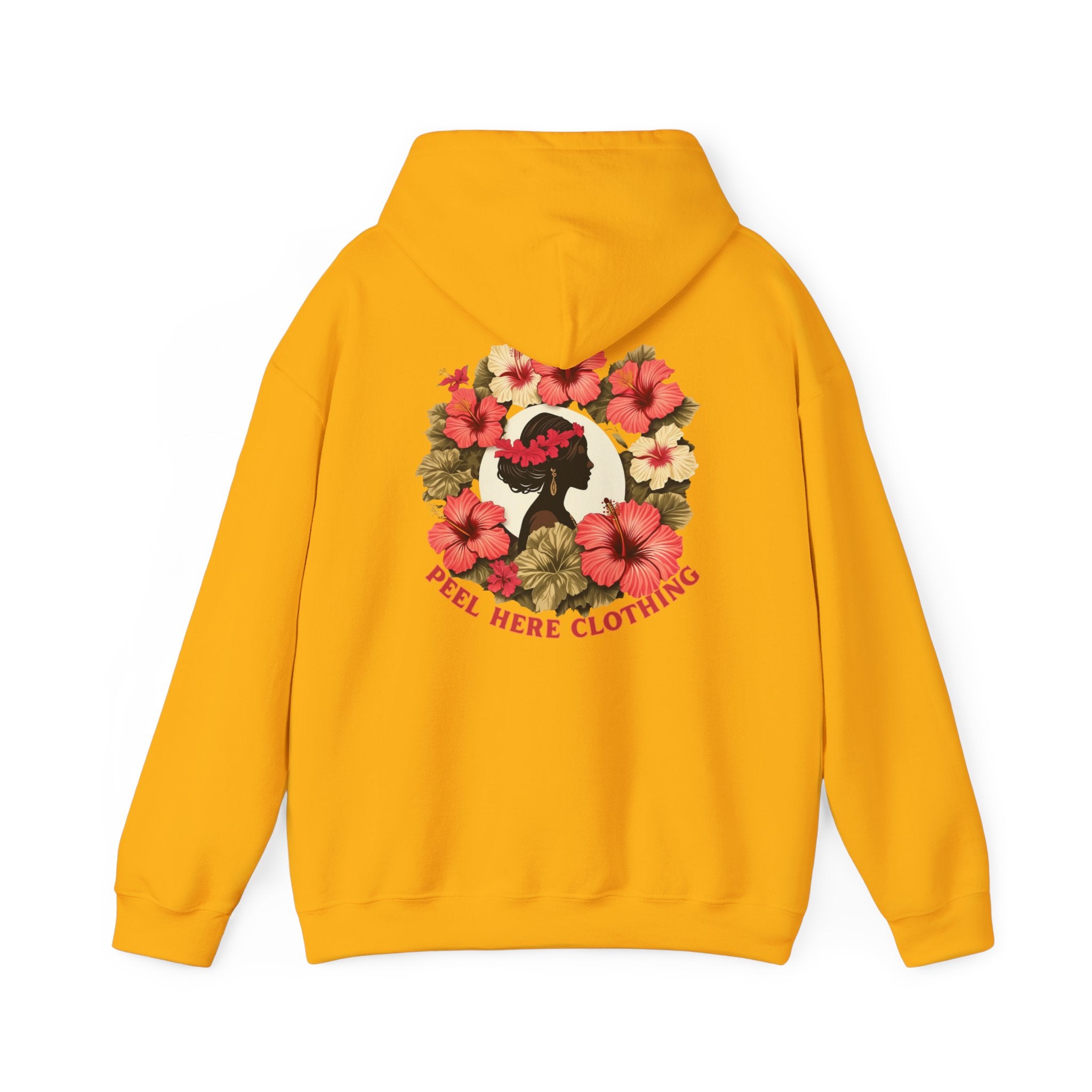 Hibiscus Princess Hooded Sweatshirt Heavy Blend