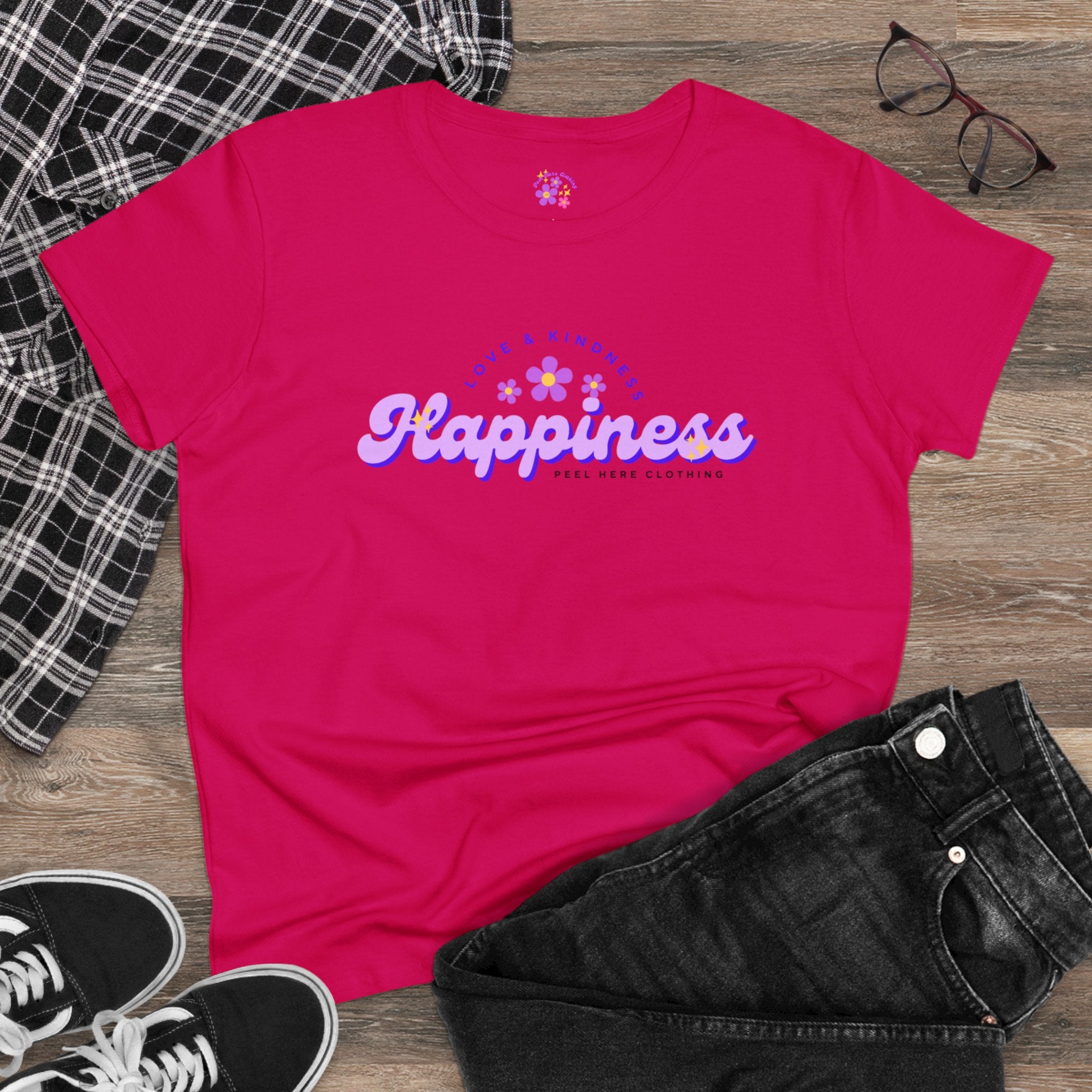 Happiness Midweight Cotton Tee (Front)