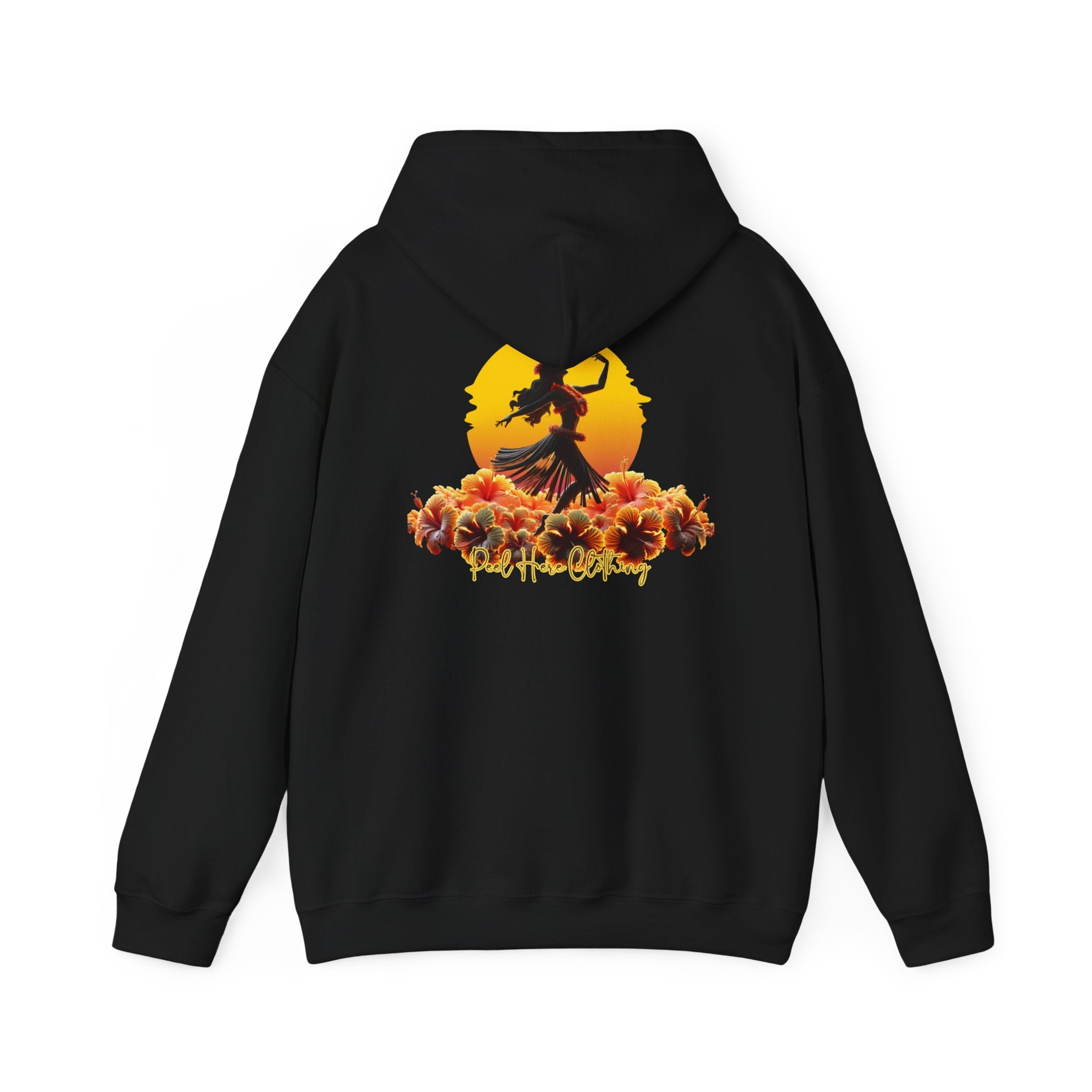 Peel Here Clothing's Dancing on Hibiscus Hoodie